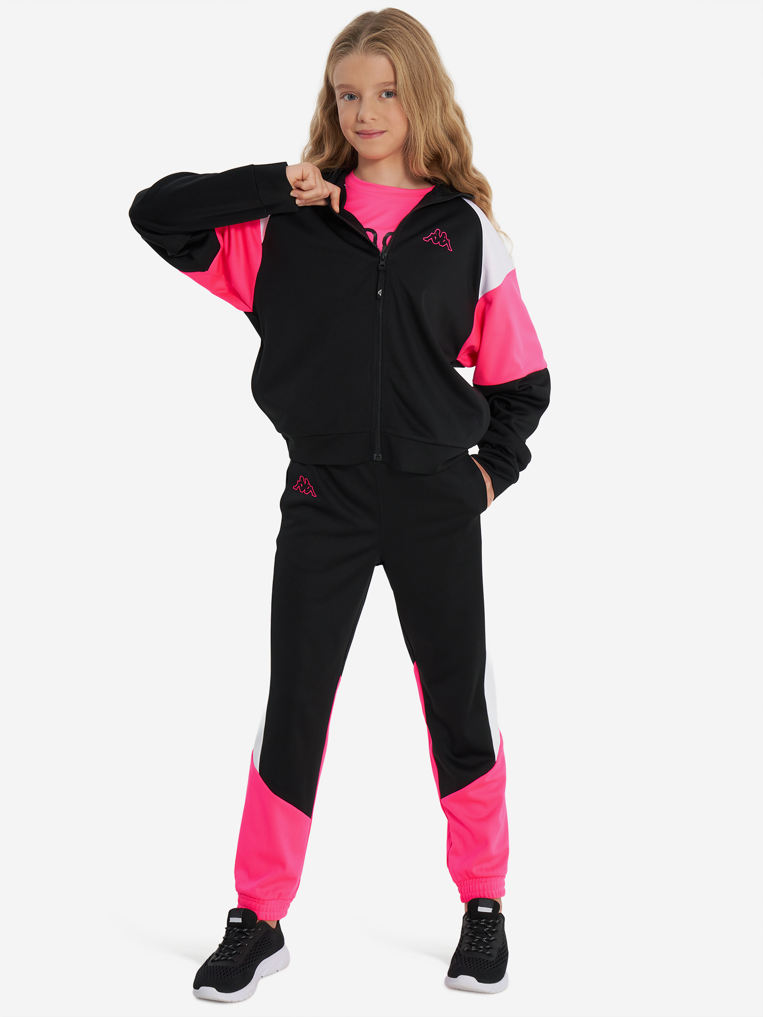 Костюм для девочек Kappa, черный, арт. 137044kap-jb