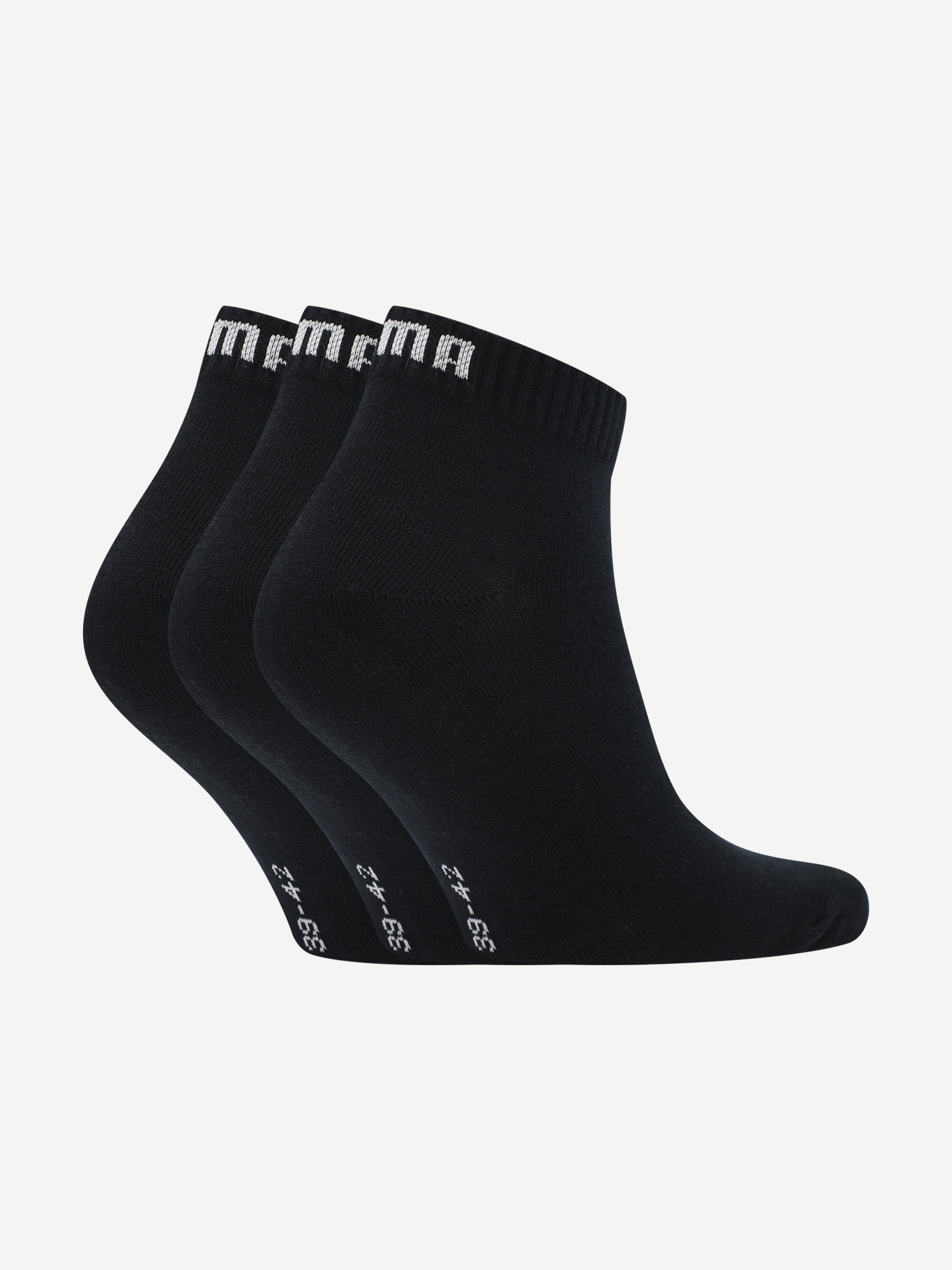 Носки PUMA Quarter, 3 пары, Черный 2