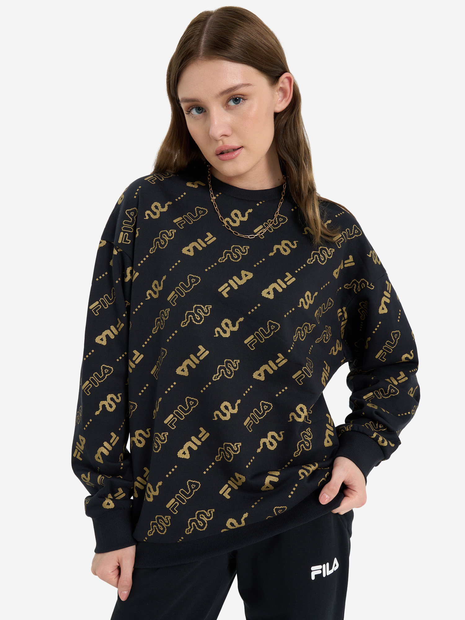 Свитшот FILA, черный, арт. 129423fla-b3