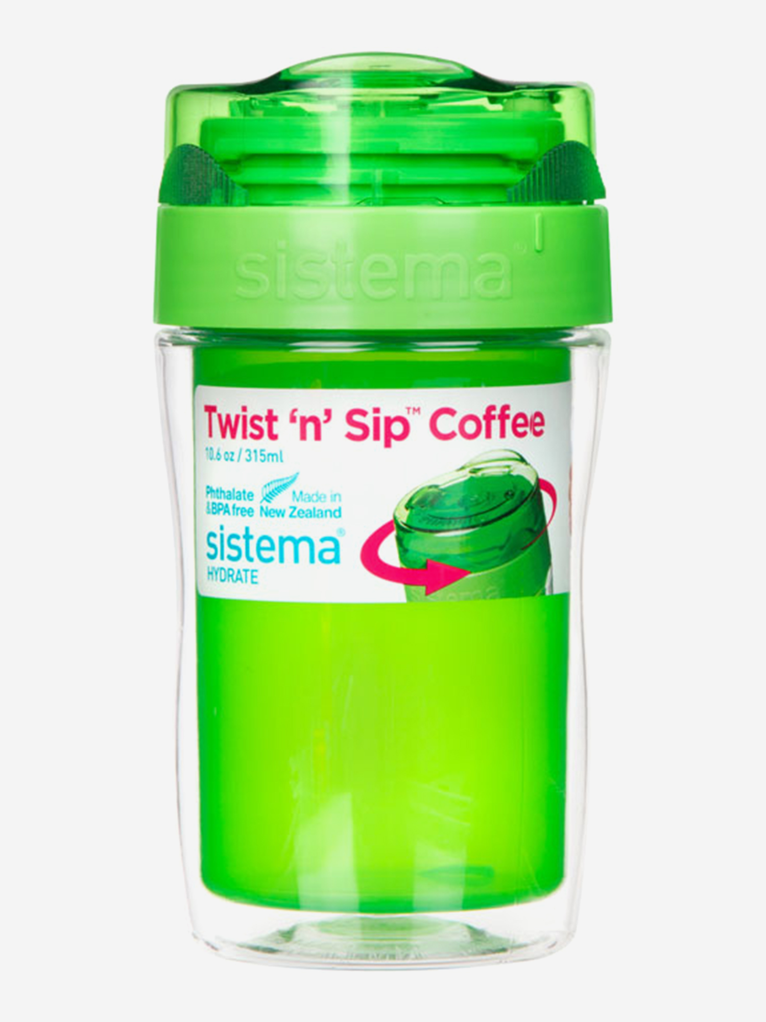 Изображение товара Термокружка Sistema To-go 370 мл зеленая для путешествий и туризма