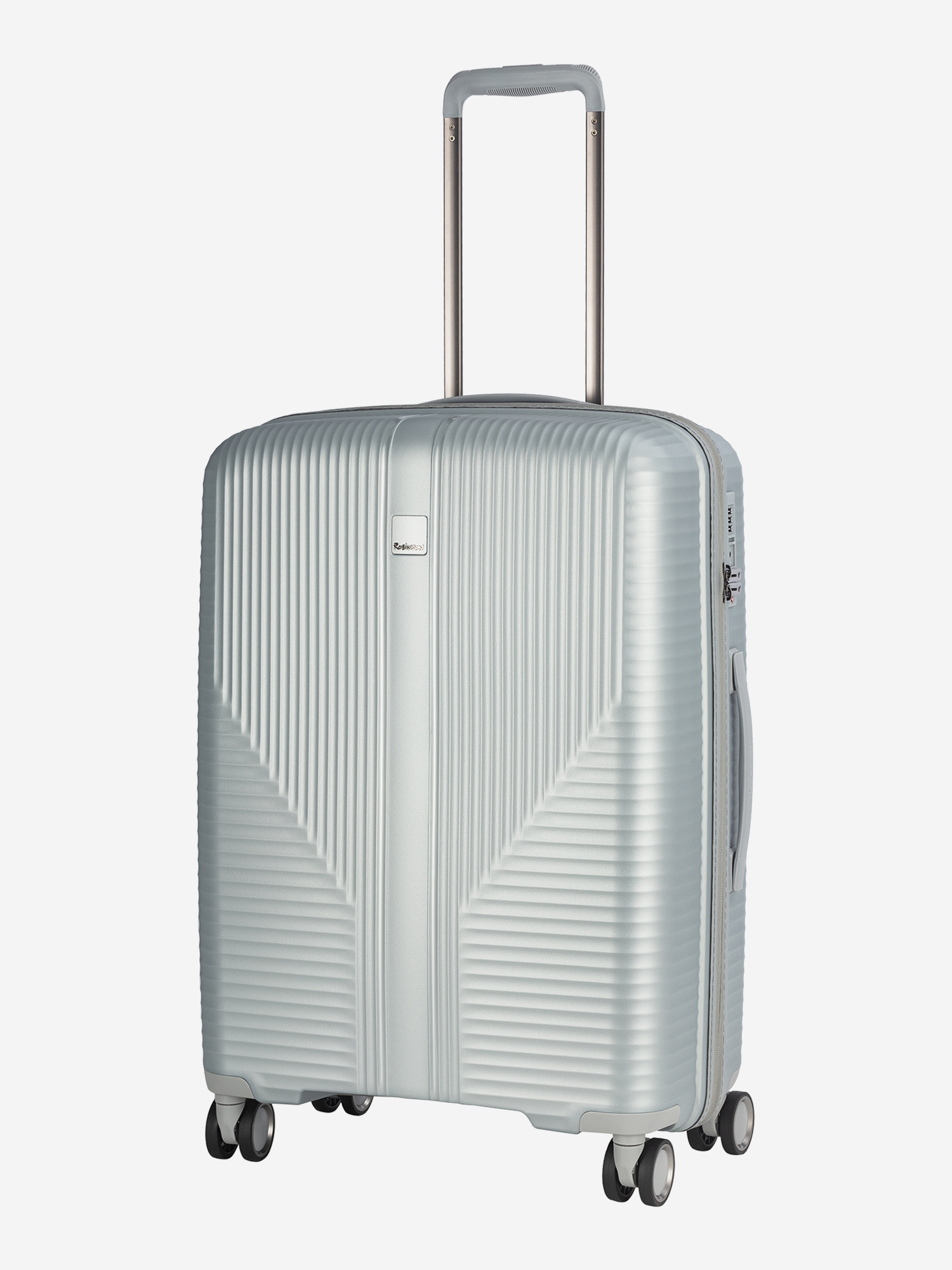 Изображение товара Чемодан Robinzon TAHITI M серебристый металлик средний 65л для взрослых