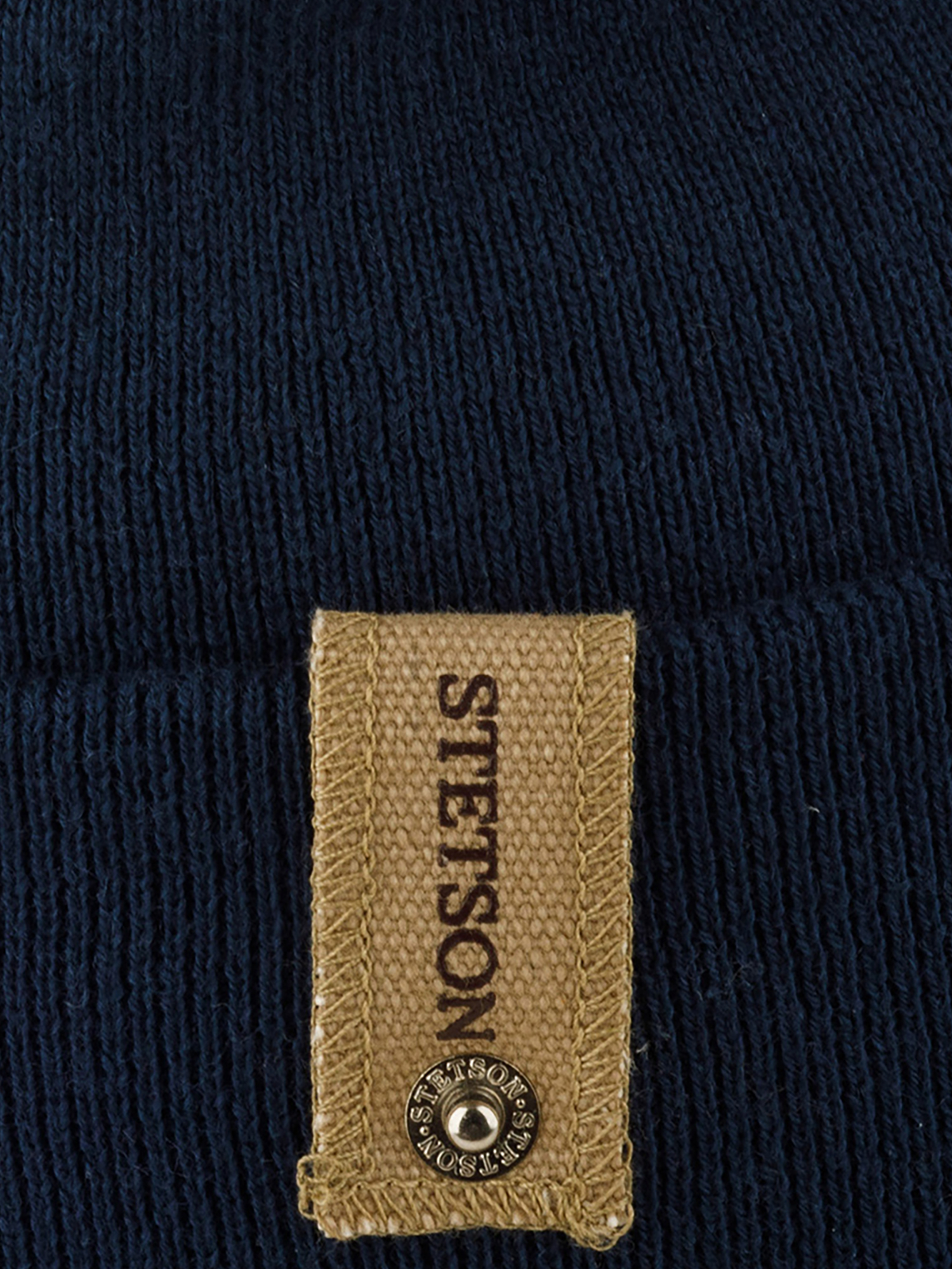 Шапка с отворотом STETSON 8599501 BEANIE ORGANIC COTTON/ MERINO (синий), Синий 02-863XDOXS9Z-16, размер Без размера - фото 4