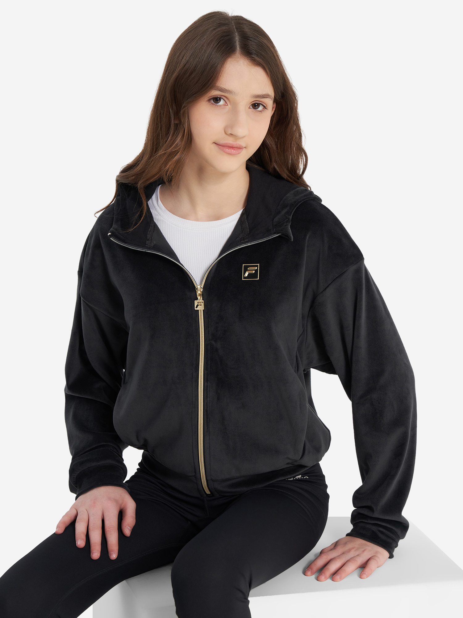 

Толстовка для девочек FILA, Черный