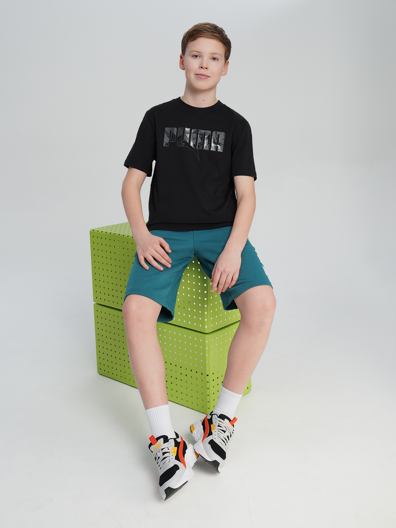 Футболка для мальчиков PUMA Ess Logo Lab Story 2, Черный 5
