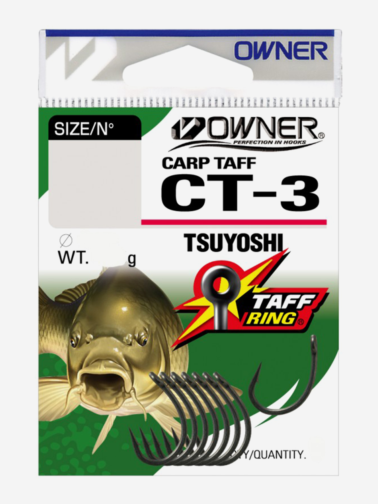 Изображение товара Крючки OWNER Carp Taff Tsuyoshi №6 для карповой рыбалки, 8 шт Изображение товара Крючки OWNER Carp Taff Tsuyoshi №6 для карповой рыбалки, 8 шт