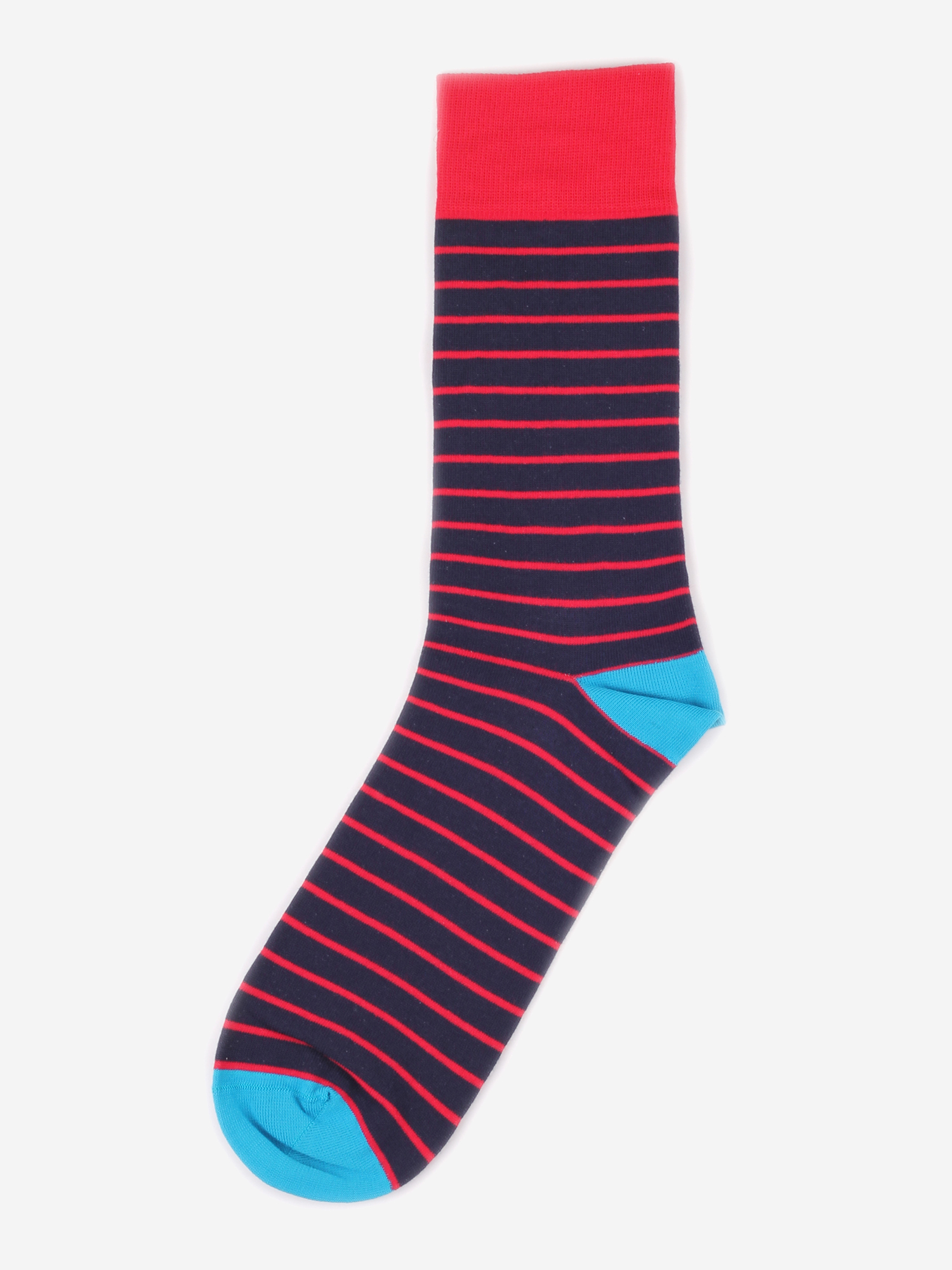 Дизайнерские носки Burning Heels - Horizontal Stripes - Navy, Синий