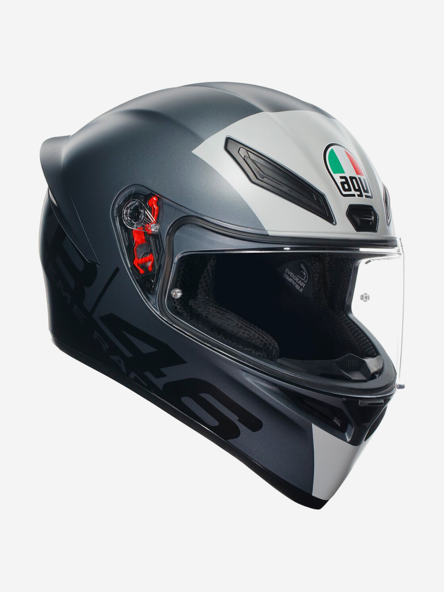 Мотоспорт Мотошлем интеграл AGV K1 S E2206 Limit 46, Серебряный