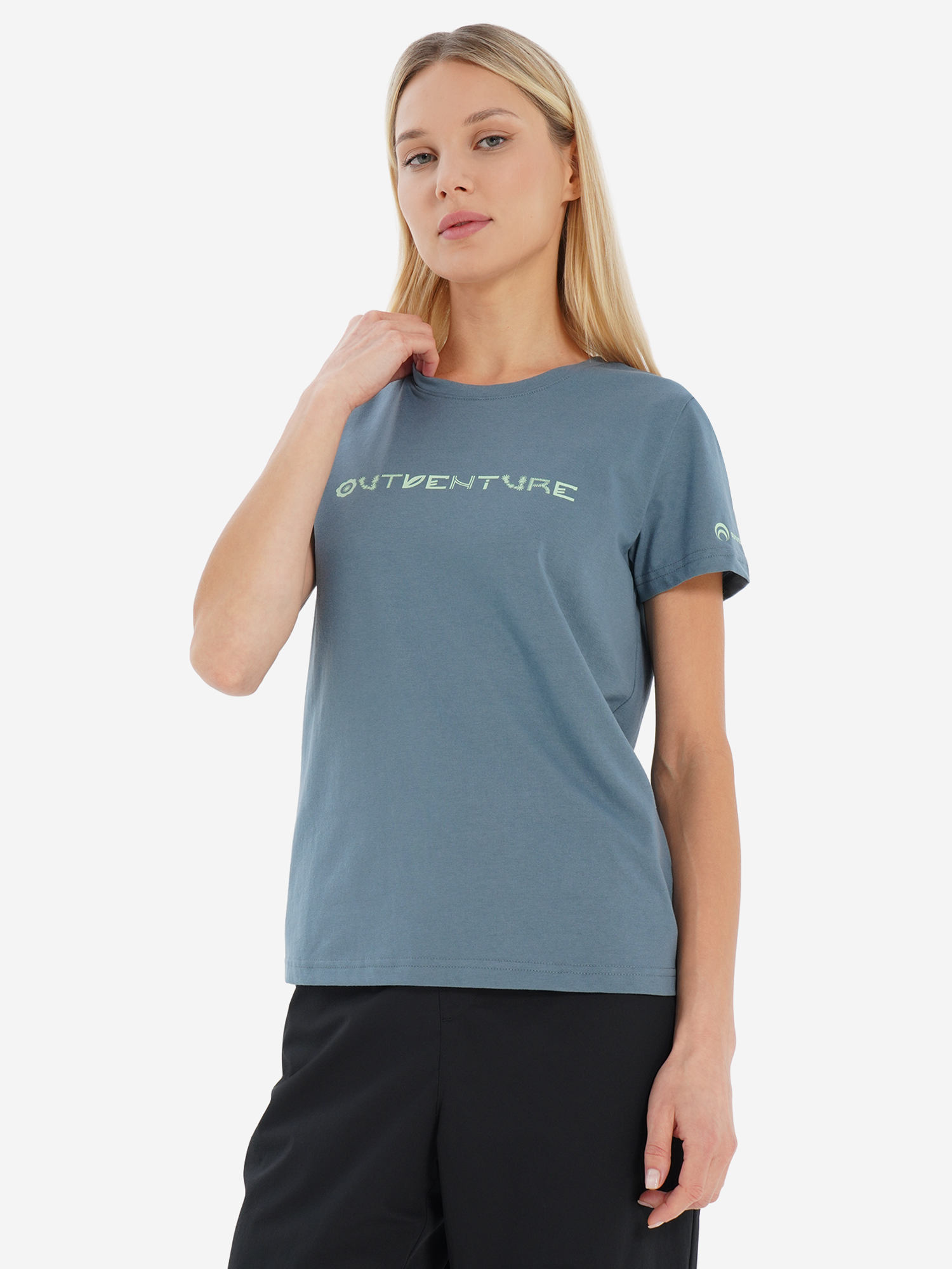 Футболка женская Outventure, синий, арт. 141681out-s3