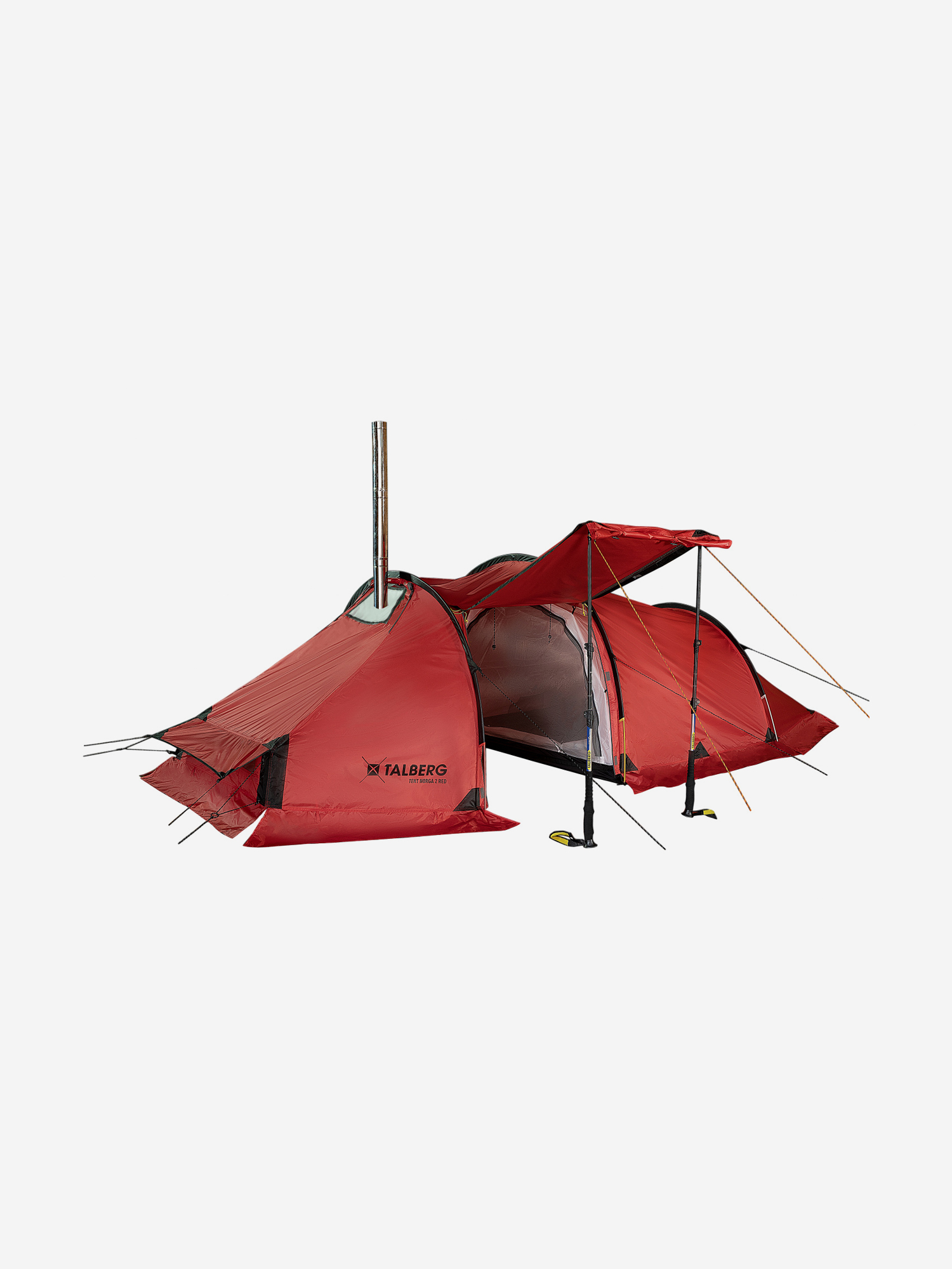 

NORGA 3 RED палатка Talberg, красный, Красный