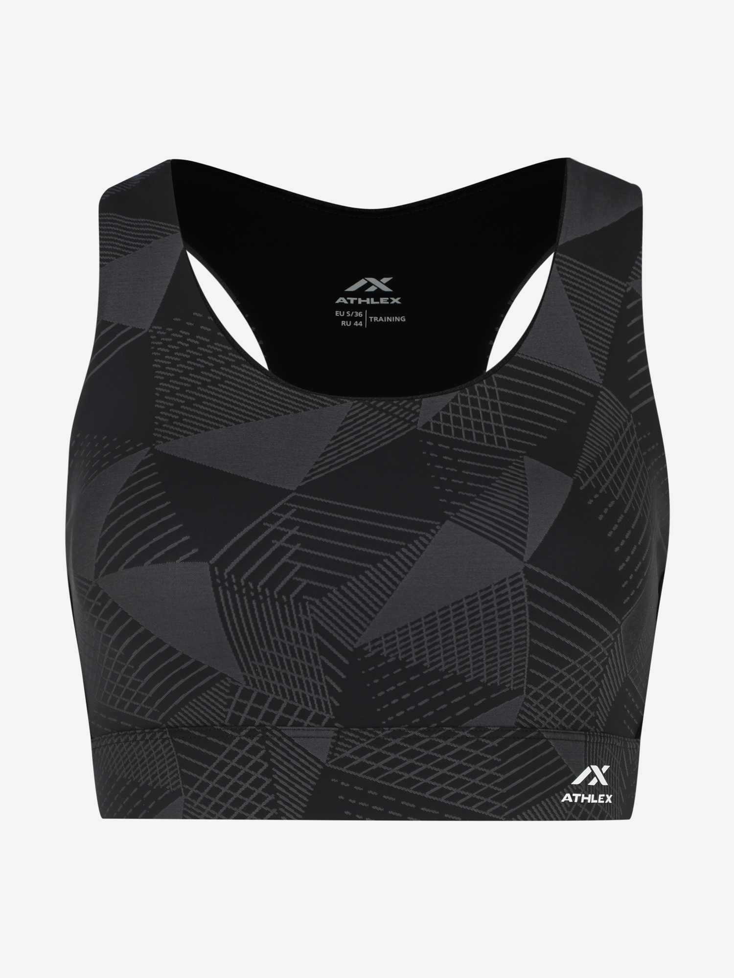 фото Топ бра спортивный athlex, черный