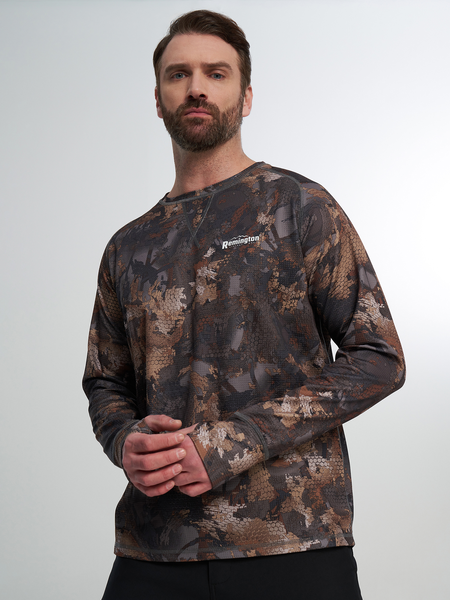 Изображение товара Лонгслив мужской Remington Blend Shirt камуфляжный коричневый