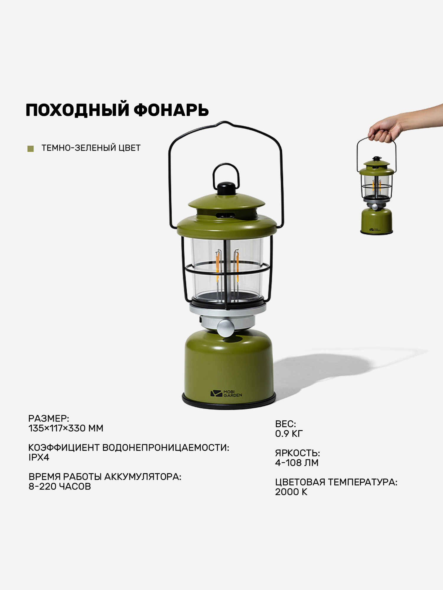 

Фонарь, Зеленый