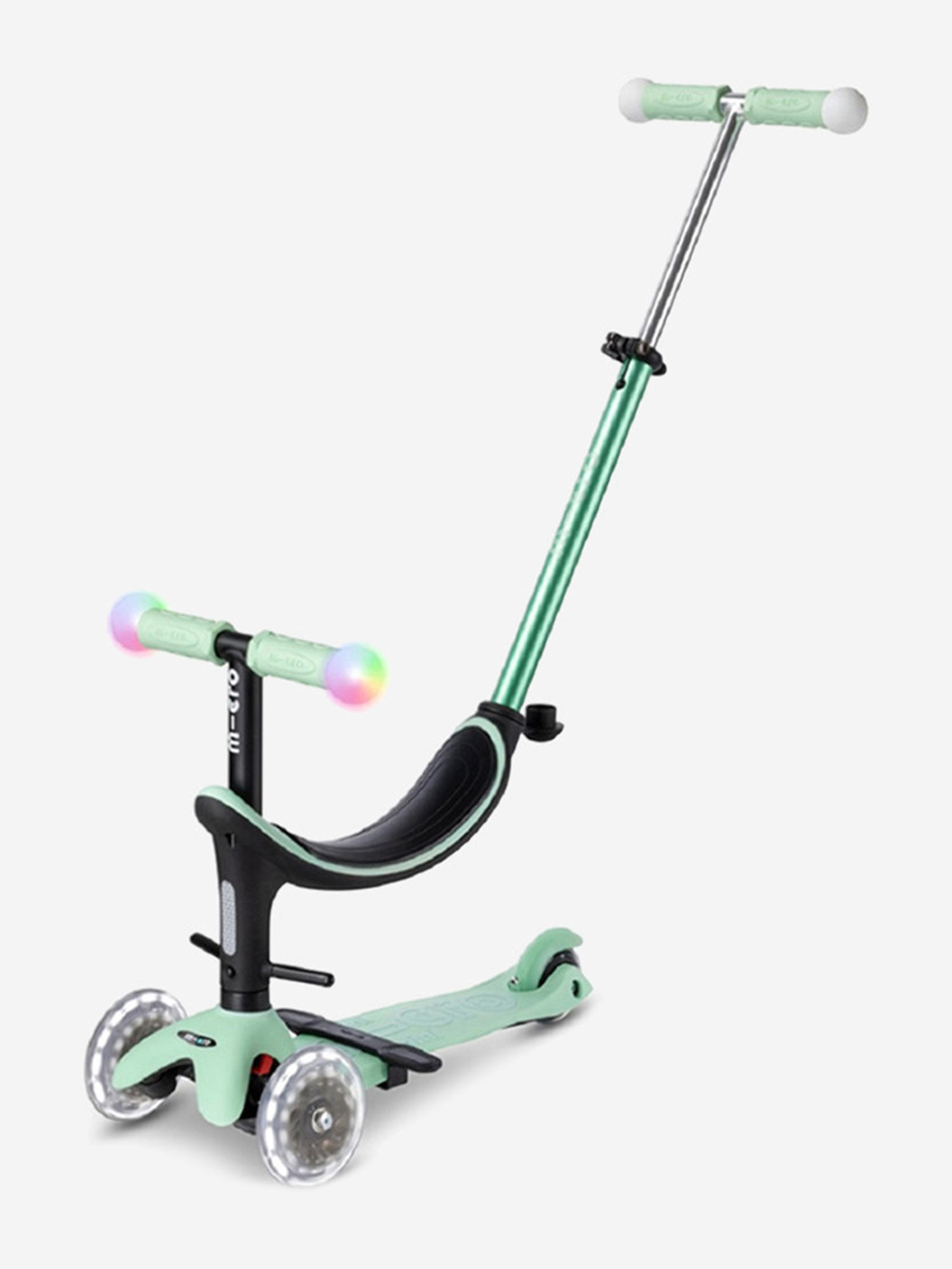Изображение товара Самокат Micro Mini2Grow Deluxe Magic LED 2025 с подсветкой колес