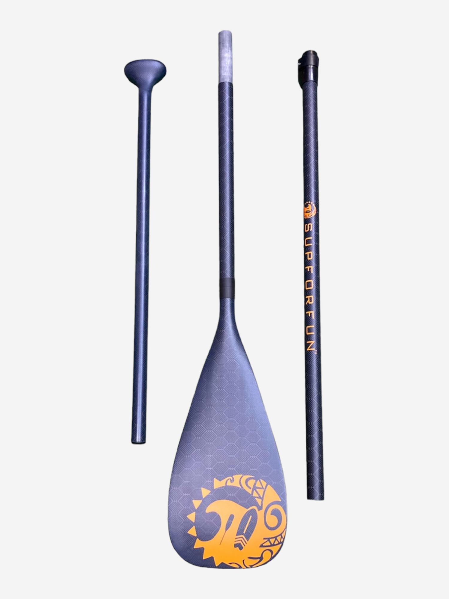 

Весло разборное для sup-доски SUPFORFUN из карбона 170-220 см, Черный