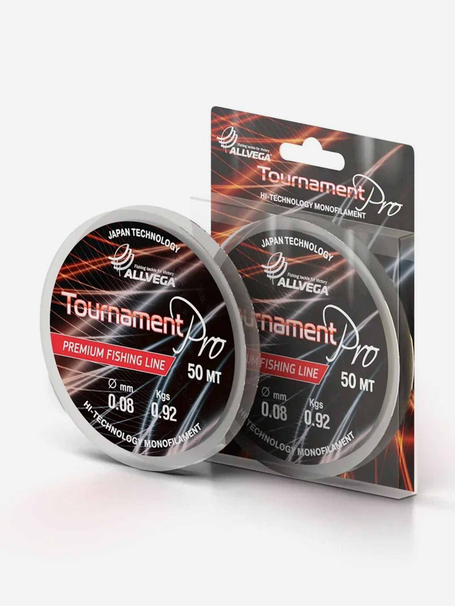 

Леска монофильная ALLVEGA "Tournament Pro" 50м 0,08мм (0,92кг) прозрачная, Серый