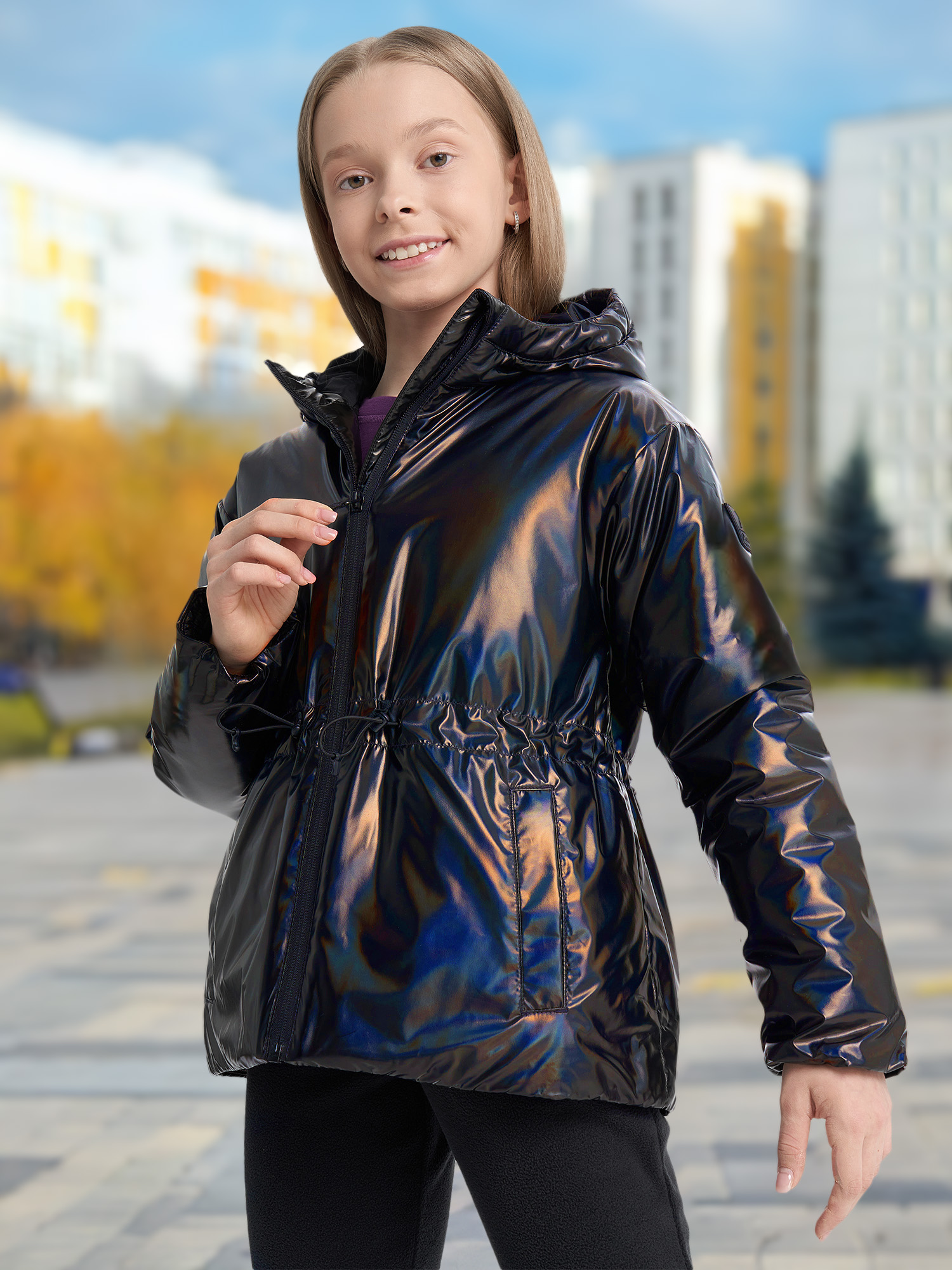 

Куртка утепленная для девочек Demix, Черный