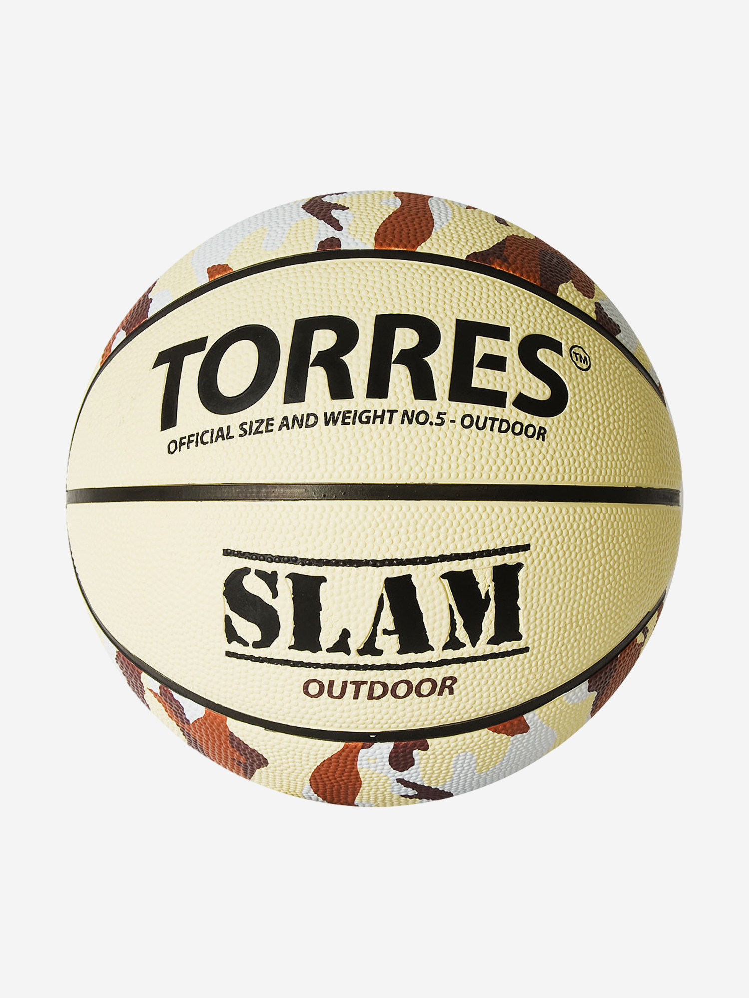 

Мяч баскетбольный Torres Slam арт.B02065 р.5, Бежевый