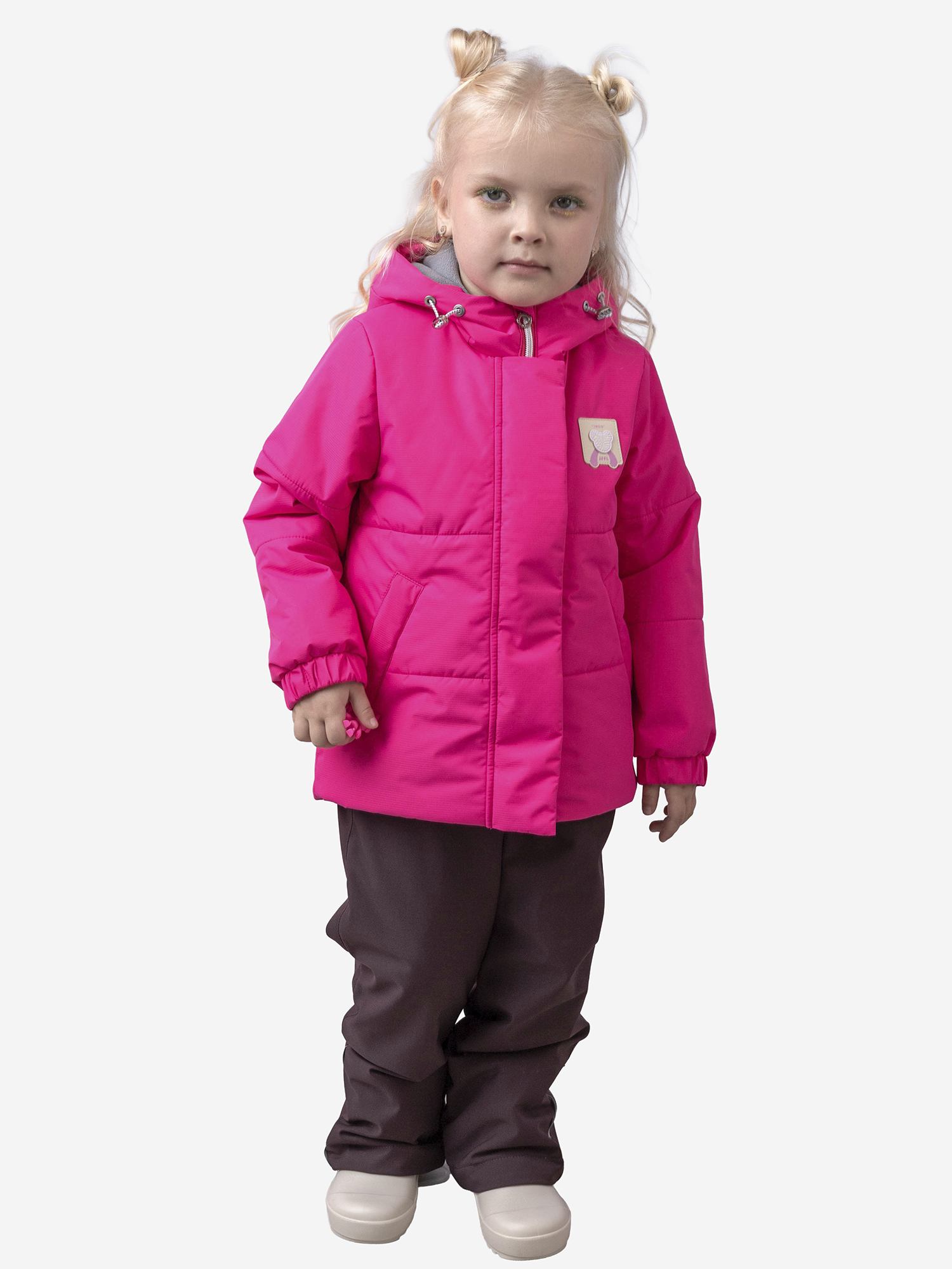 Изображение товара Костюм утепленный для девочки batik Кара неоновый розовый, Неоновый розовый