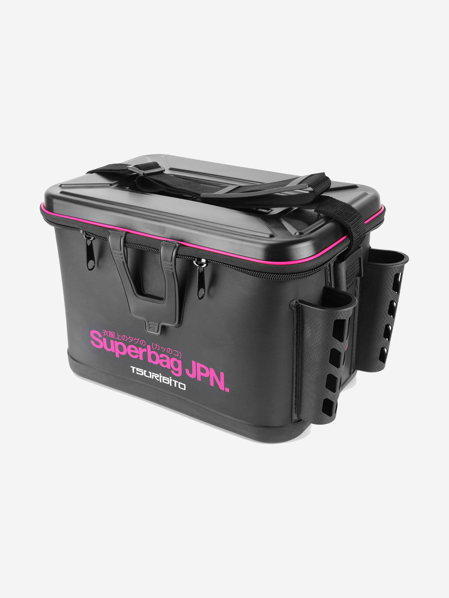 

Сумка рыболовная TSURIBITO Superbag с держателями удилищ, Черный