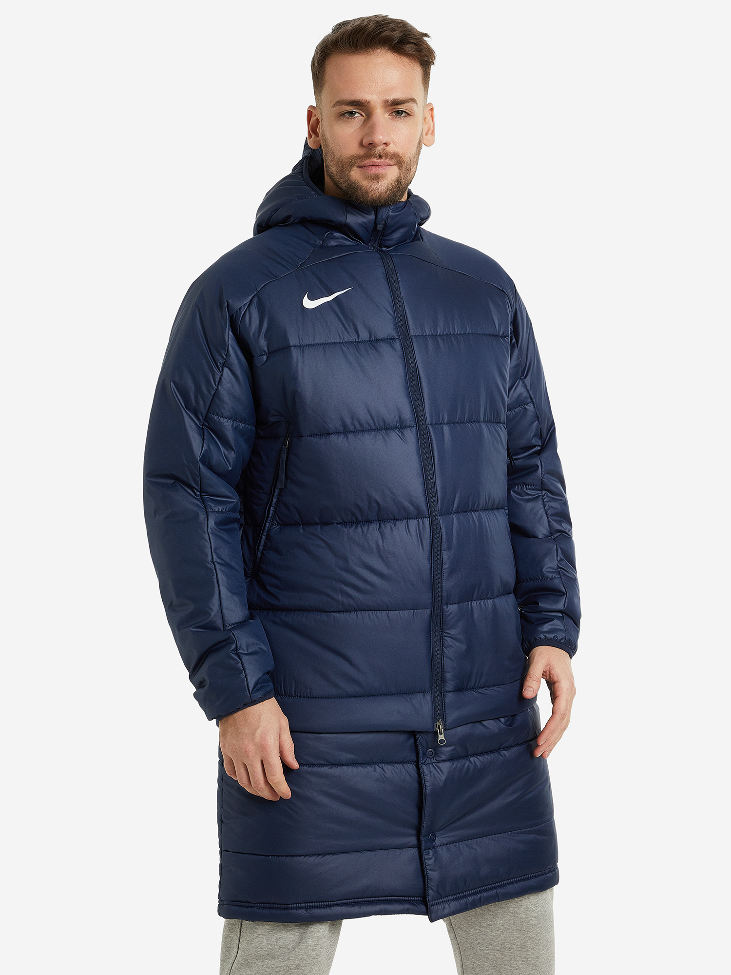 Куртка утепленная мужская Nike Therma-Fit Academy PRO 2 in 1, Синий DJ6306N06-451, размер RUS 50-52