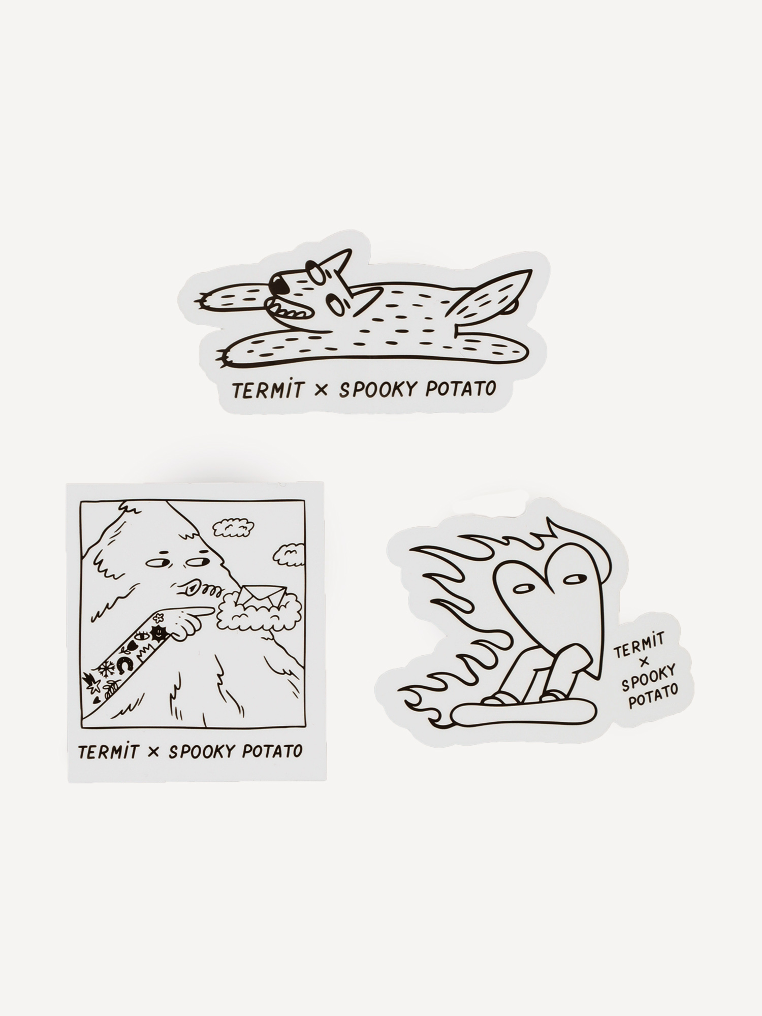 Худи мужское Termit x Spooky Potato Серый 3199₽