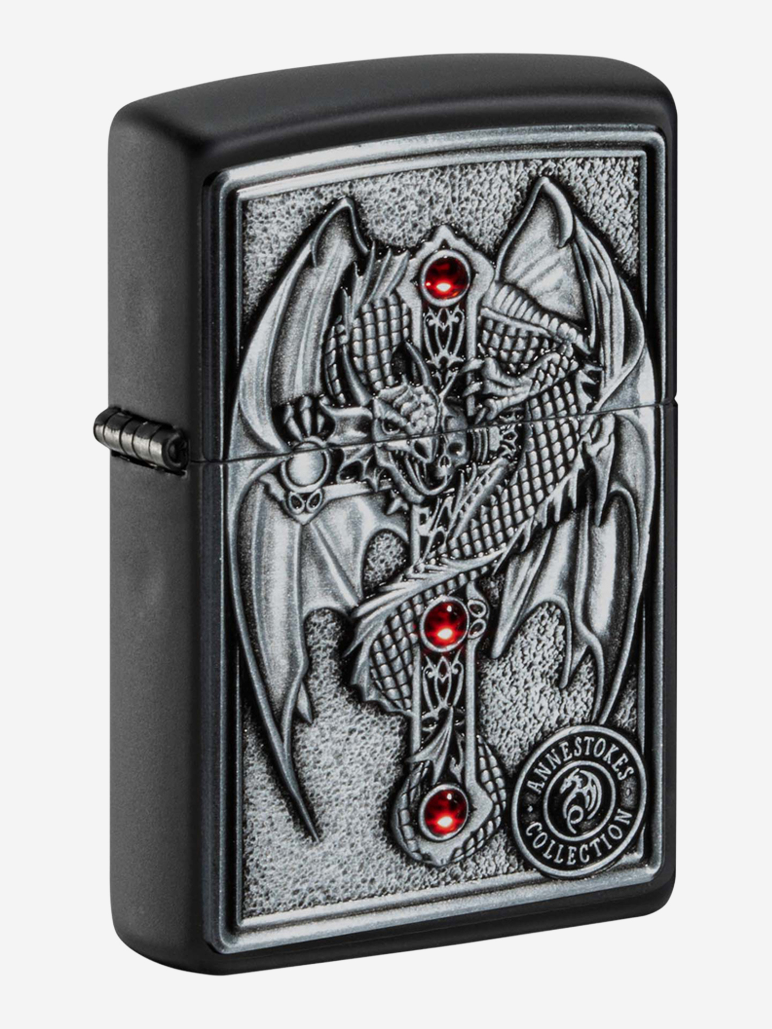 Изображение товара Зажигалка Zippo Winged Dragon Cross Black Matte