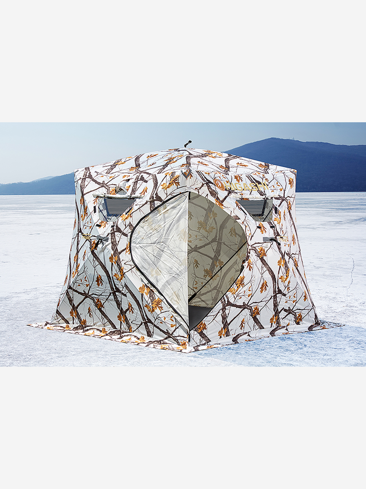 Изображение товара Зимняя палатка HIGASHI Winter Camo Pyramid для зимней рыбалки и охоты