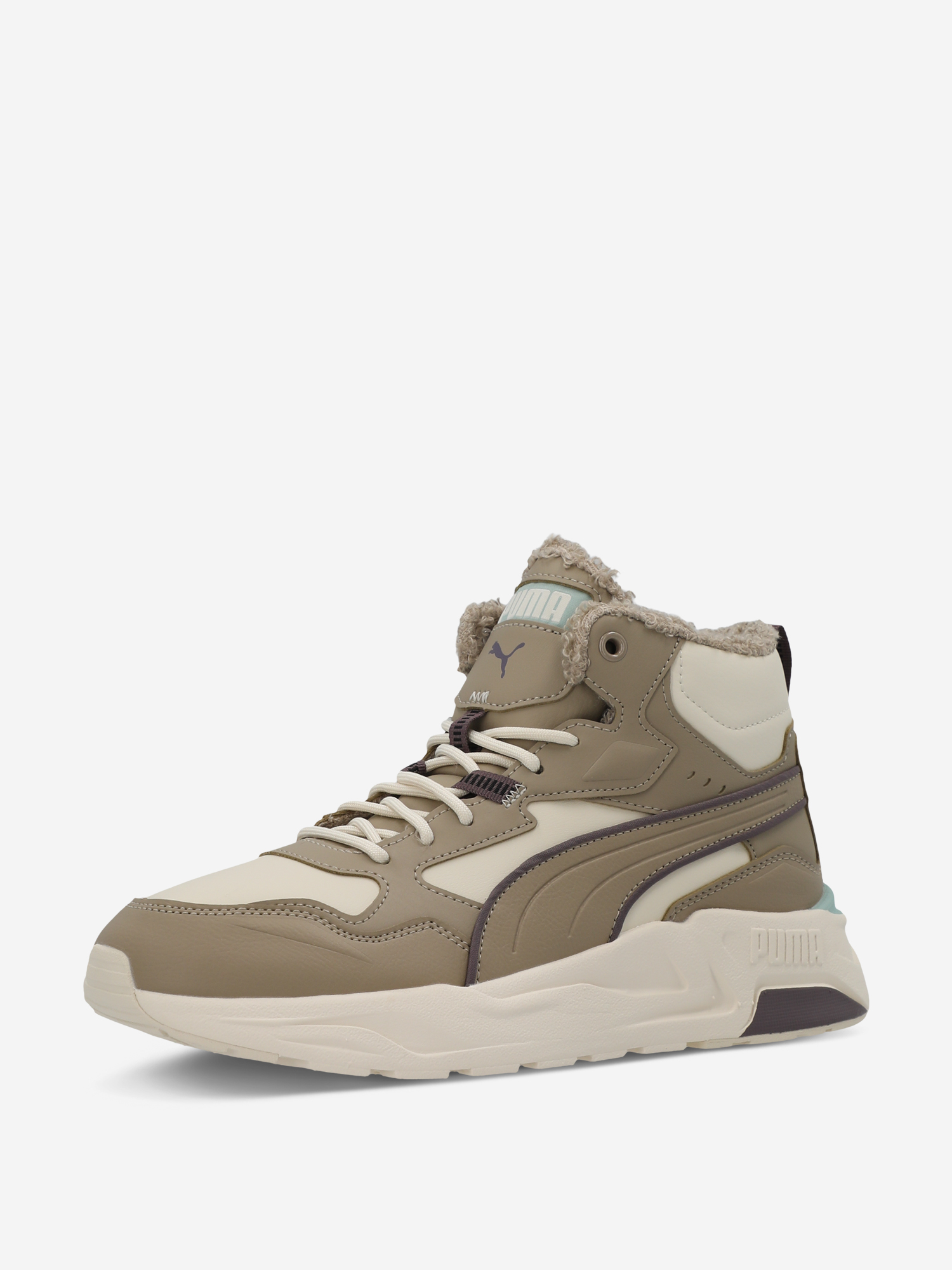 фото Кроссовки утепленные женские puma trinity lite, зеленый