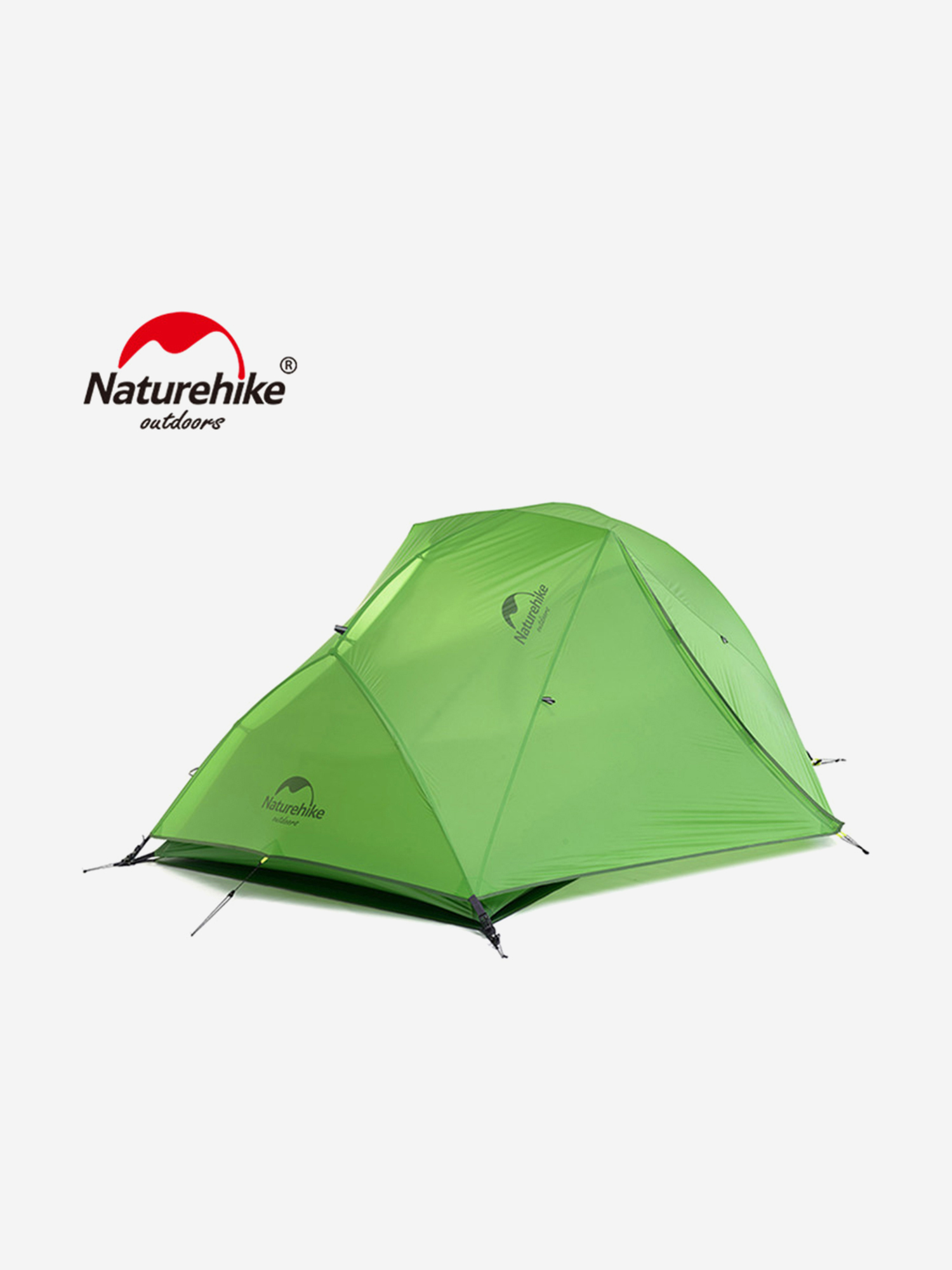 Палатка Naturehike Star-river Si 2-местная, алюминиевый каркас, сверхлегкая, зеленый, Зеленый гантель виниловая 1 5 кг star fit core db 101 зеленый