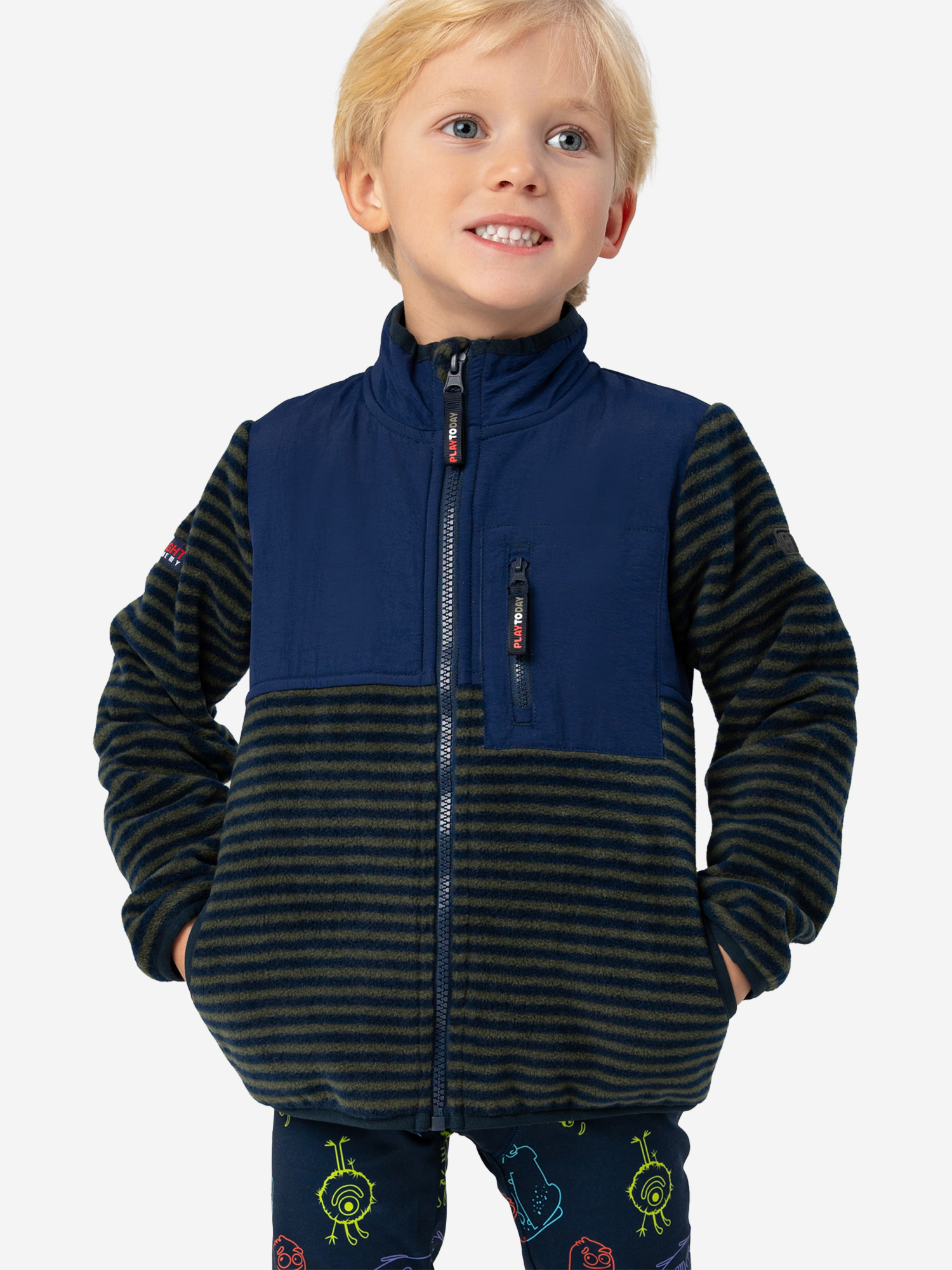 Изображение товара Флисовая толстовка для мальчиков PlayToday, всесезонная, синтетический материал