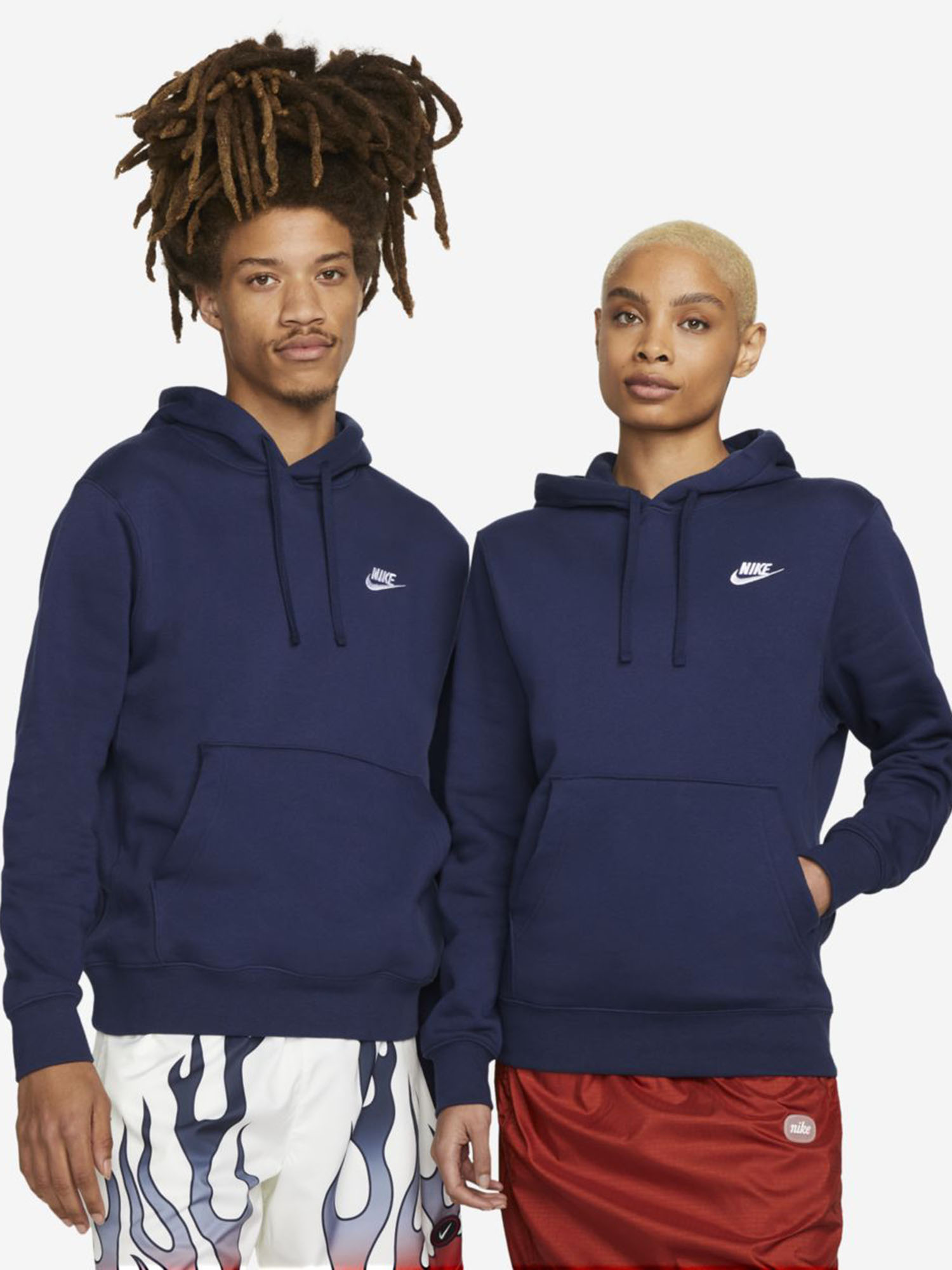 Толстовка мужская Nike Nike Sportswear Club Fleece, Синий брюки мужские nike sportswear club fleece