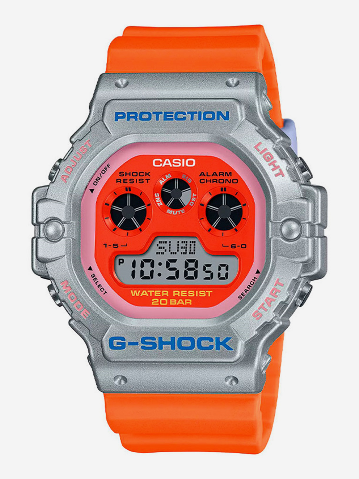 

Спортивные часы Casio DW-5900EU-8A4, Оранжевый