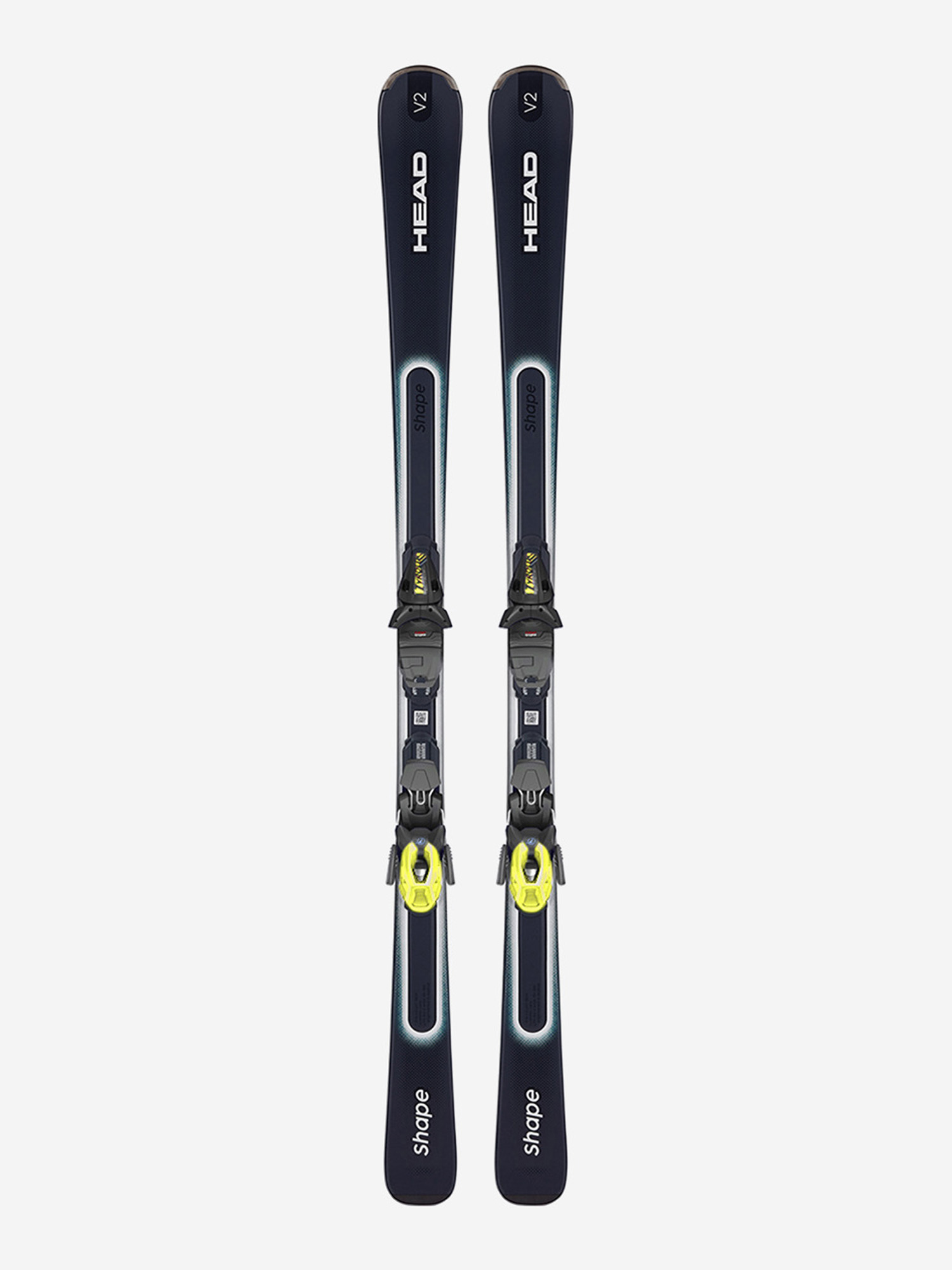 

Горные лыжи с креплениями Head Shape V2 AMT-PR + PR 10 GW Black/Yellow 22/23, Синий