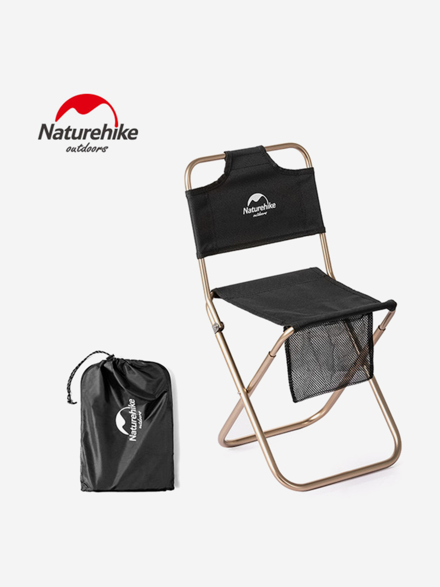 Складной стул Naturehike MZ01, Черный
