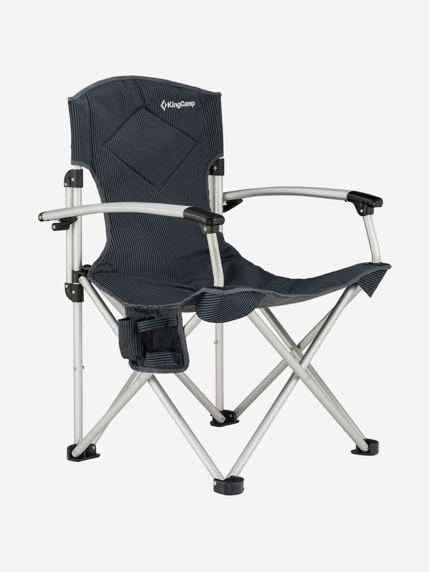 

Кресло складное 2138/3808 Delux Arms Chair алюм, 67Х55Х97, Черный