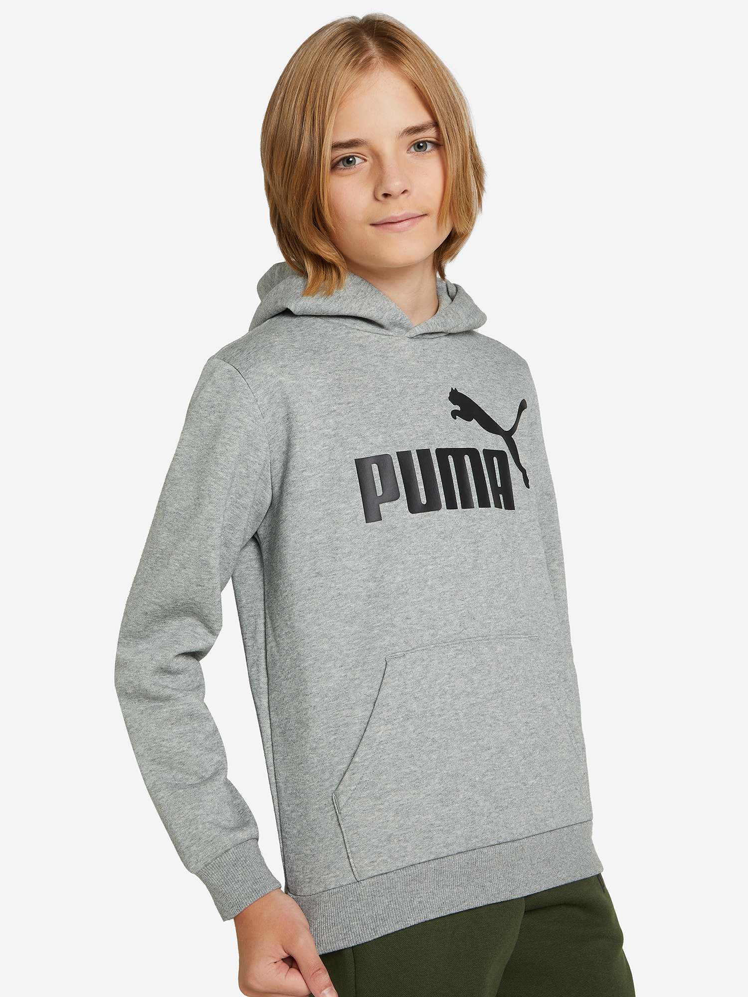 

Худи для мальчиков PUMA ESS Big Logo, Серый