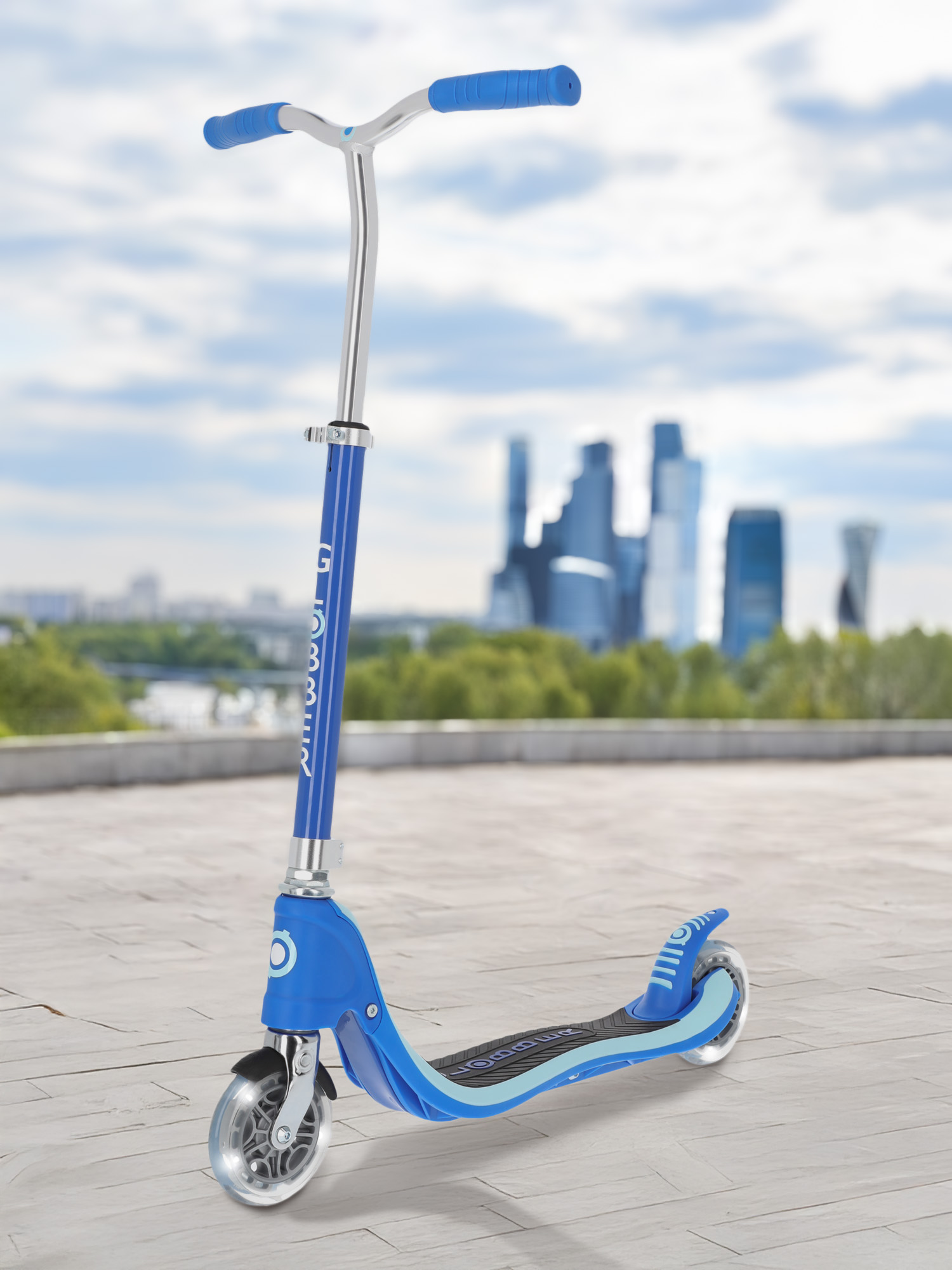 

Самокат детский Globber Flow 125 Lights, Синий