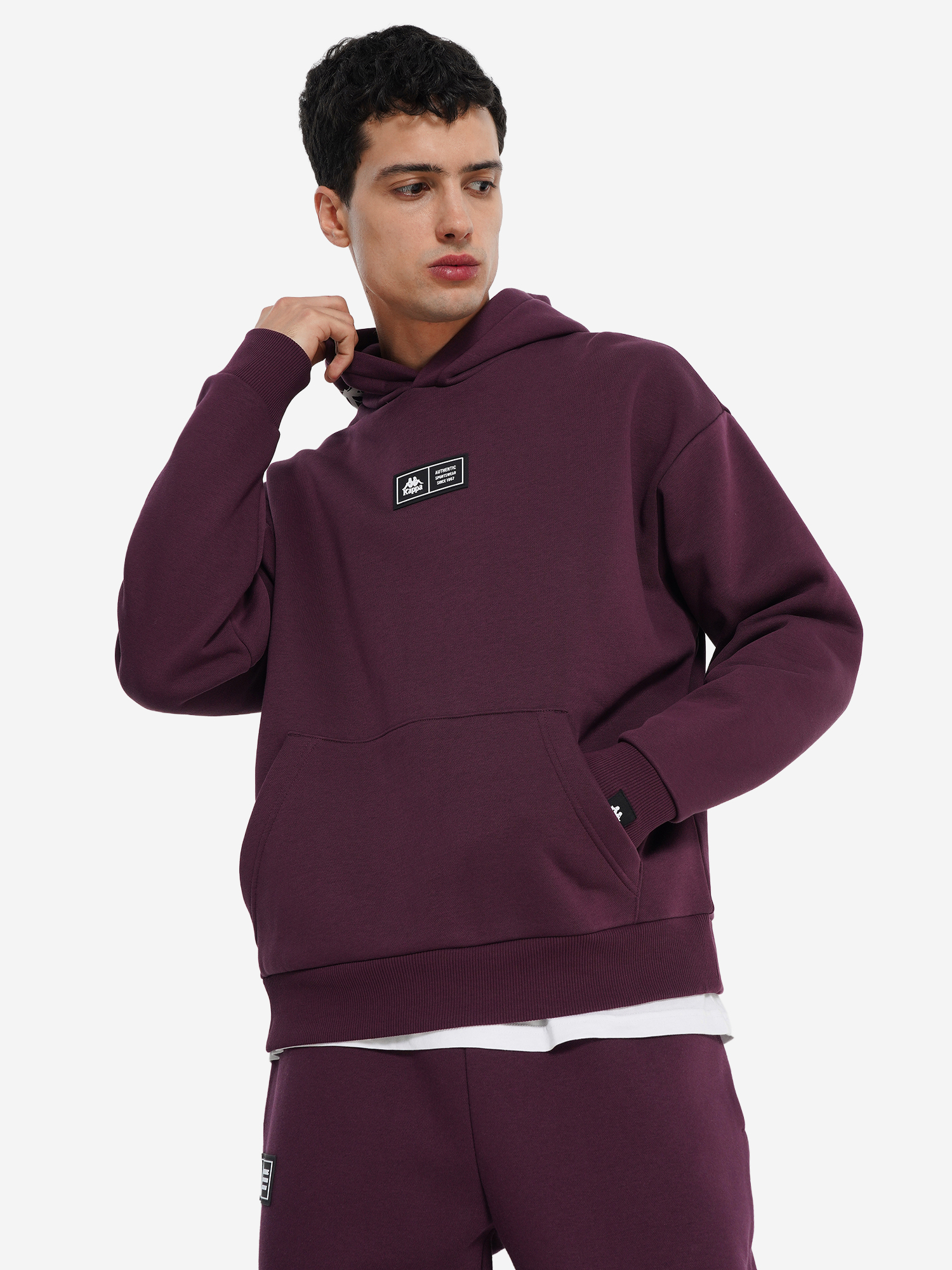 

Худи мужское оверсайз Kappa, Красный