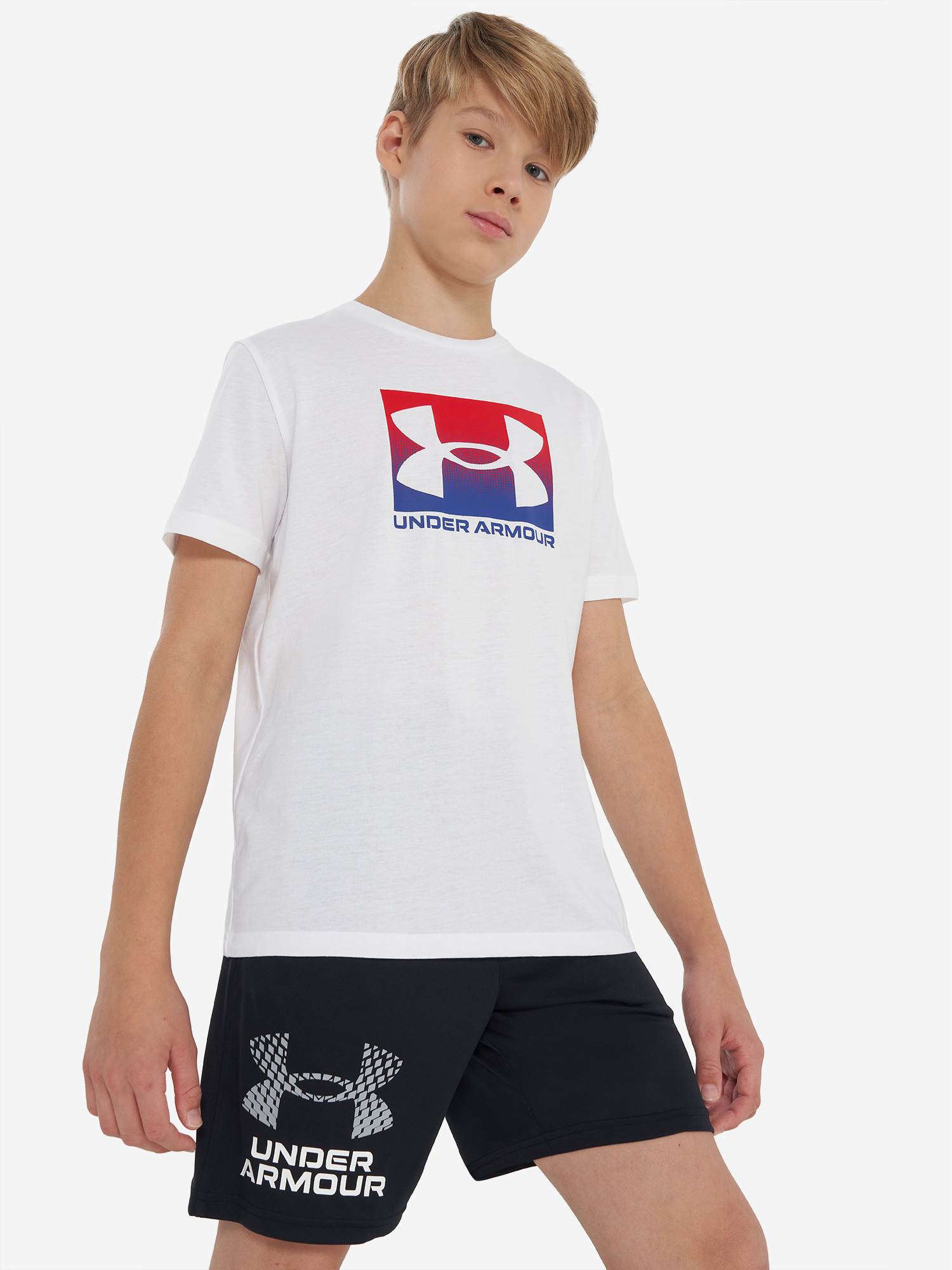 

Футболка для мальчиков Under Armour Boxed Sports Update, Белый