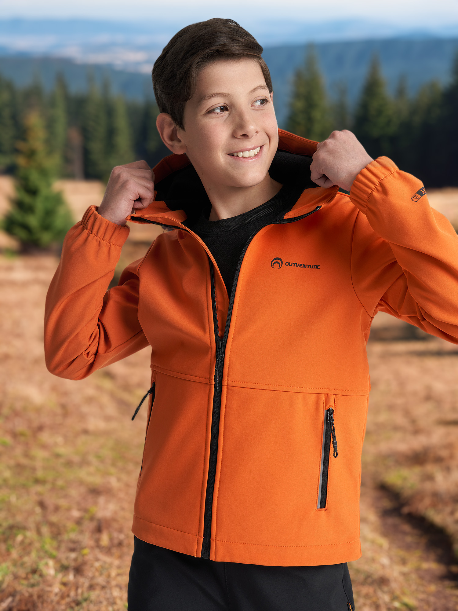 

Куртка софтшелл для мальчиков Outventure, Оранжевый