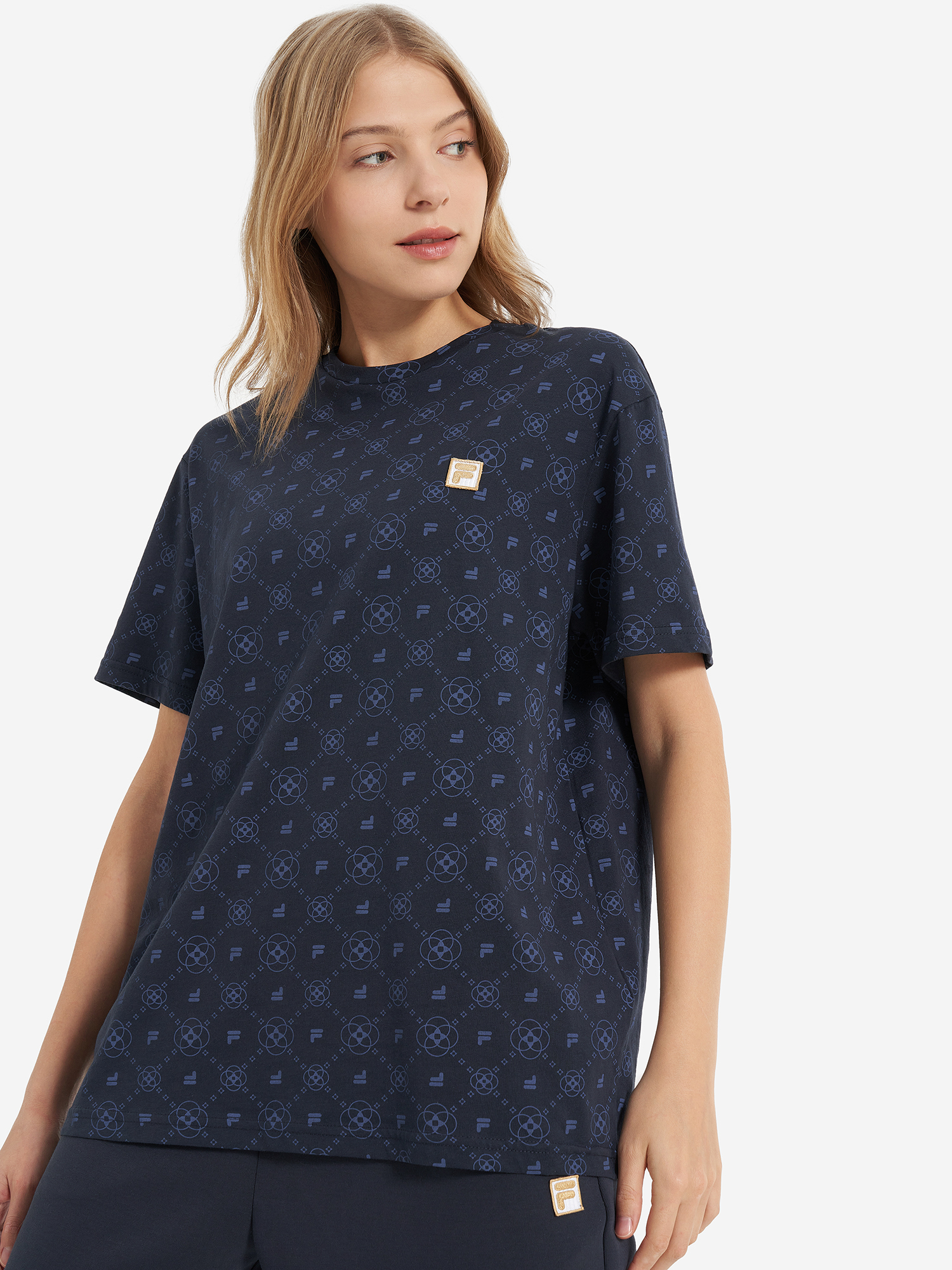 

Футболка женская оверсайз FILA, Синий