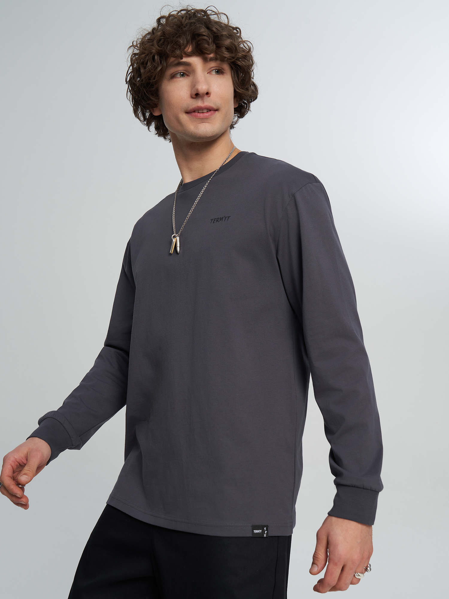Изображение товара Мужской лонгслив Termit с рисунком для активного отдыха 100 хлопок