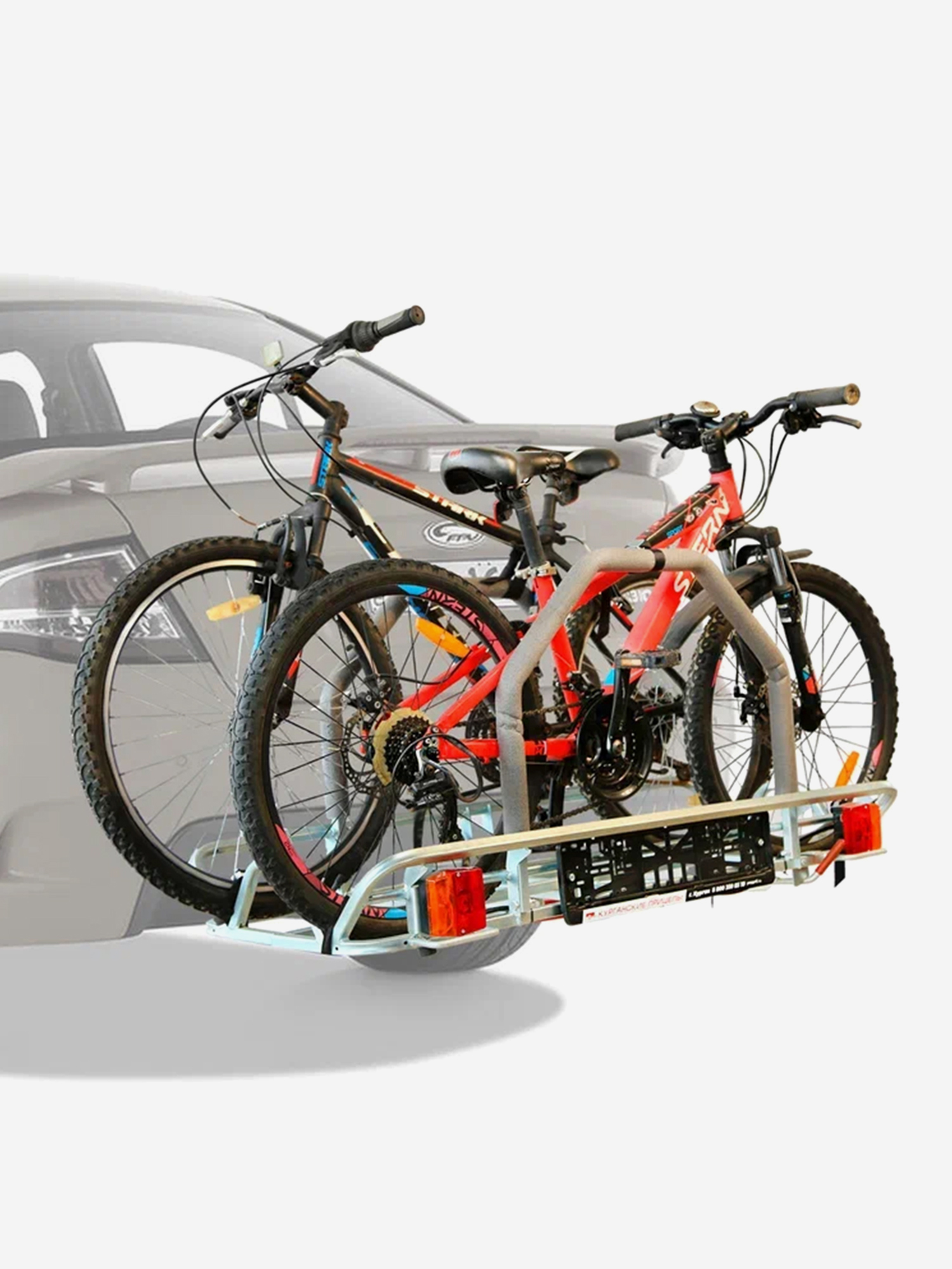 Изображение товара Велобагажник с креплением типа квадрат НА ФАРКОПЕ