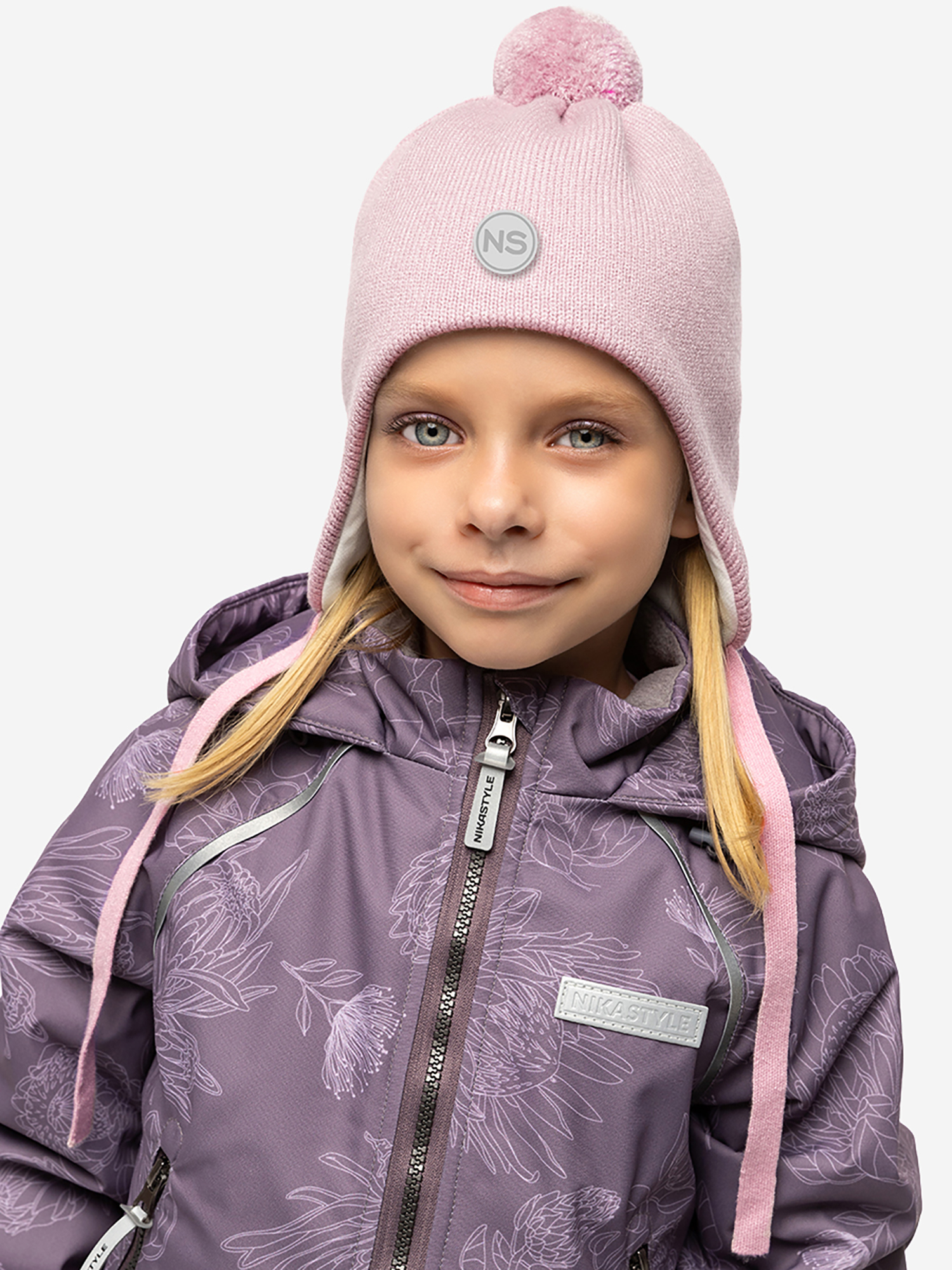 Изображение товара Шапка NIKASTYLE POWDER для детей и женщин демисезонная с вискозой подкладка хлопок