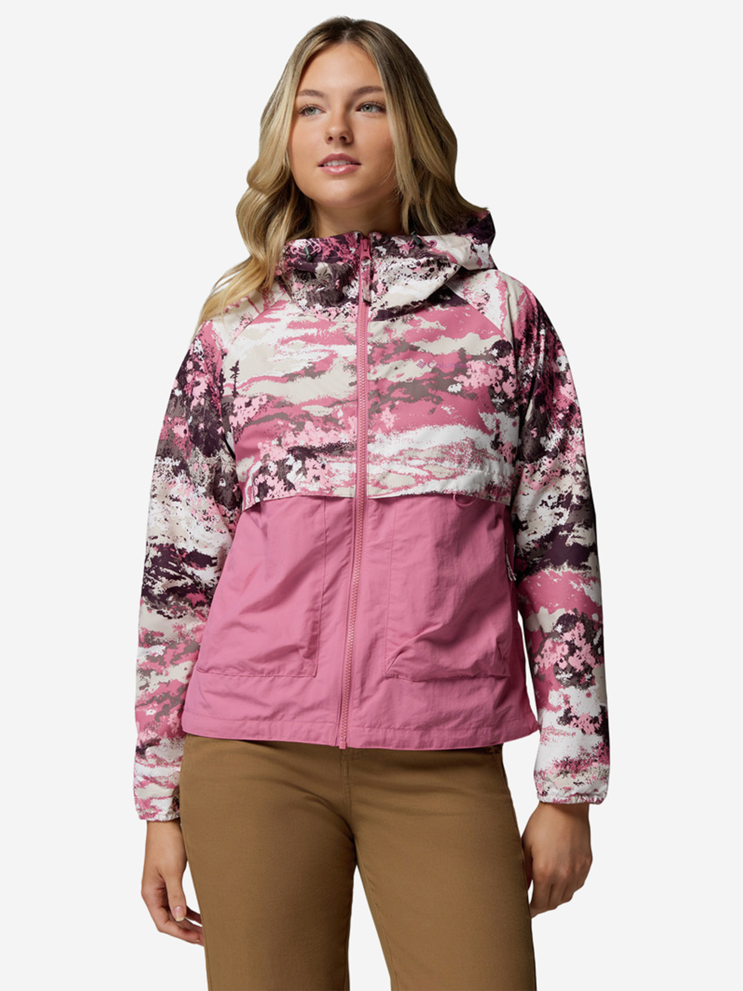Изображение товара Женская ветровка Columbia Spire Valley Printed Windbreaker для путешествий и активного отдыха Изображение товара Женская ветровка Columbia Spire Valley Printed Windbreaker для путешествий и активного отдыха