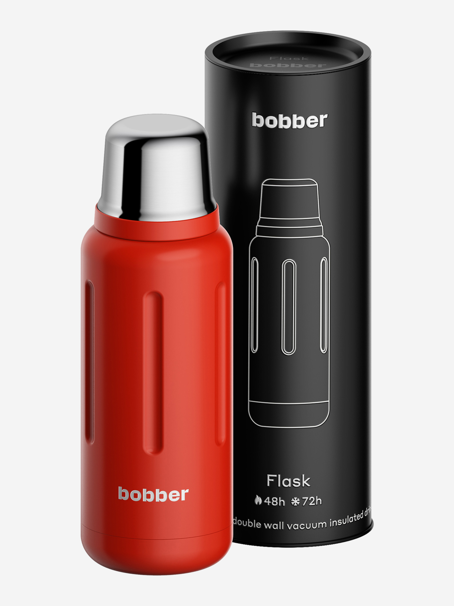 Изображение товара Термос BOBBER Flask 1 литр для горячих напитков красный