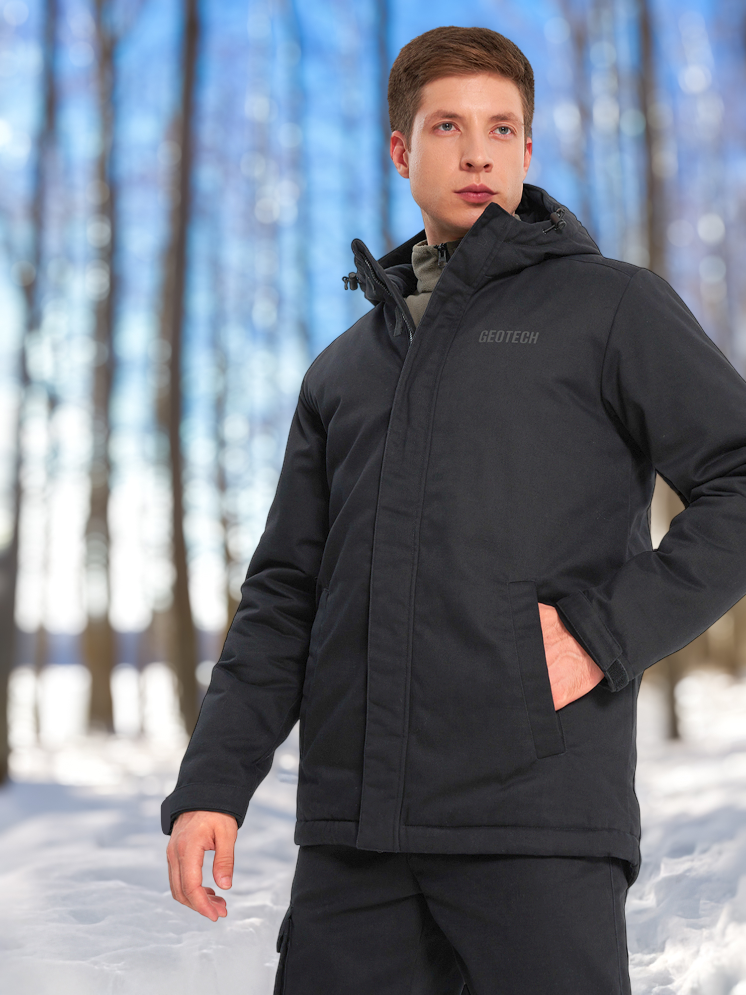 Куртка утепленная мужская Geotech, черный, арт. 137459G2P-99