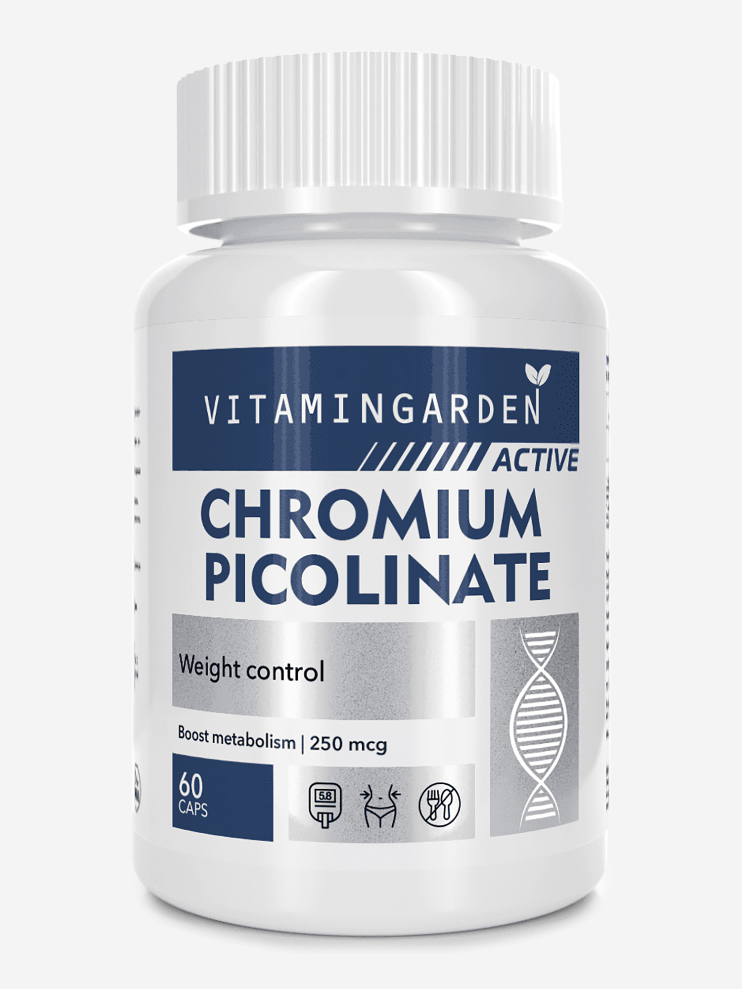 Изображение товара Хром пиколинат VITAMIN GARDEN ACTIVE, 60 капсул Изображение товара Хром пиколинат VITAMIN GARDEN ACTIVE, 60 капсул