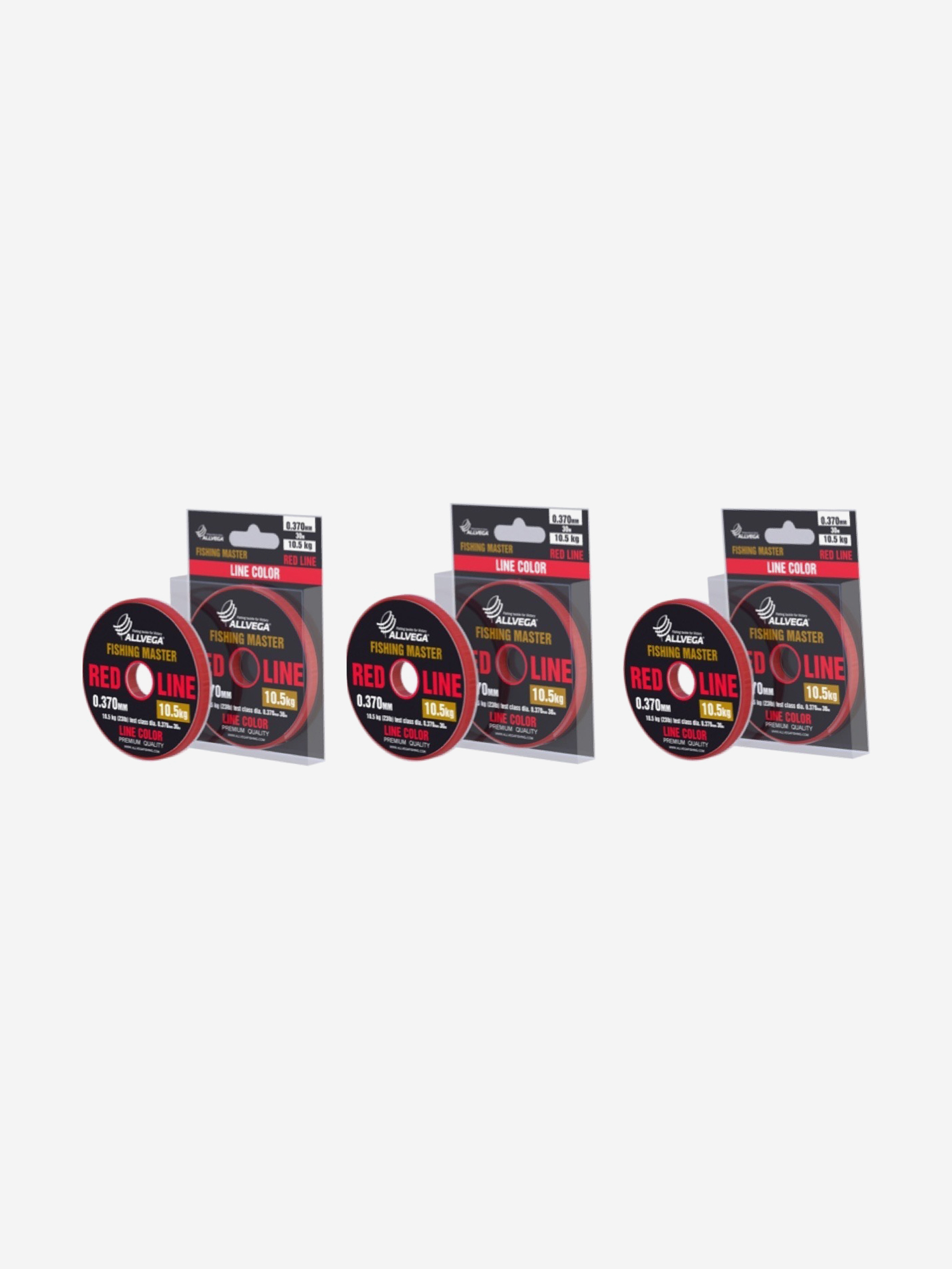 

Леска монофильная ALLVEGA "Fishing Master" 30м 0,370мм (10,5кг) рубиновая. Набор 3 штуки., Красный