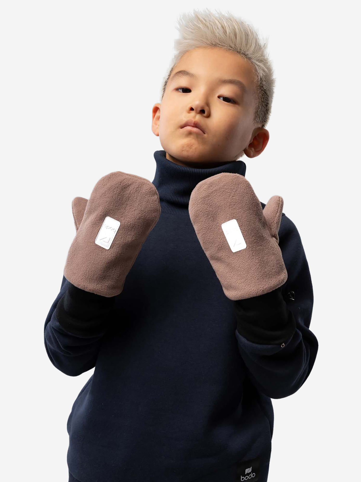 Изображение товара Флисовые варежки bodo для детей и взрослых зимние и демисезонные